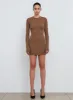 Ribbed Long Sleeve Dress Mini sold by WARDROBE.NYC