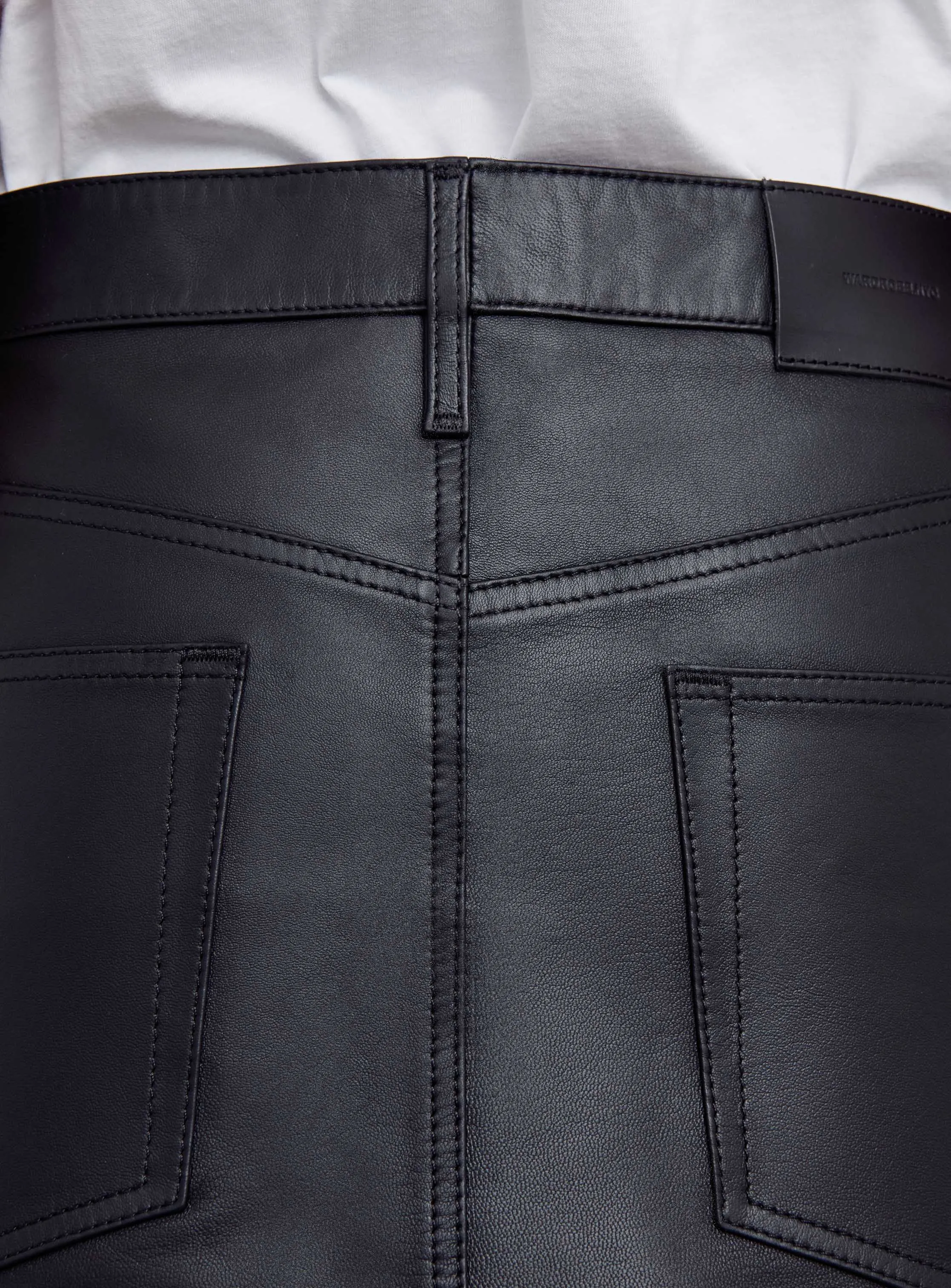 Leather Micro Mini Skirt sold by WARDROBE.NYC product image thumbnail 5