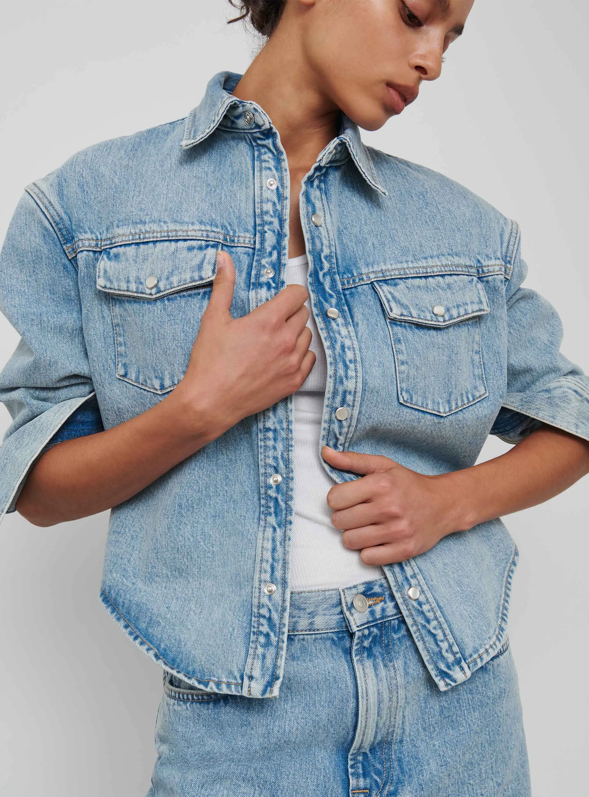 Denim Jacket sold by WARDROBE.NYC product image thumbnail 4