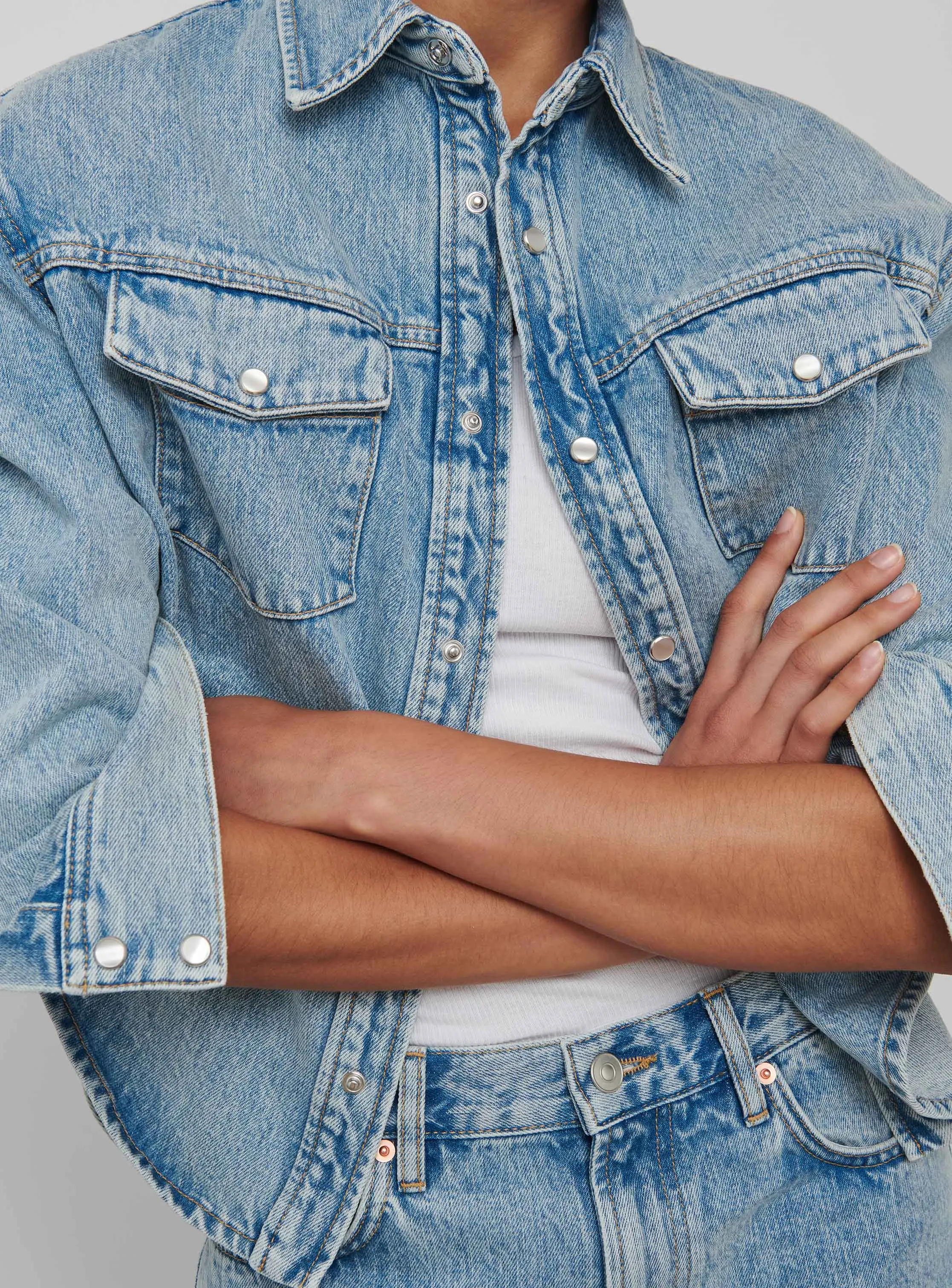 Denim Jacket sold by WARDROBE.NYC product image thumbnail 5