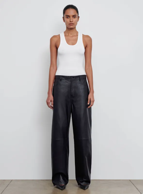 Leather Low Rise Pant sold by WARDROBE.NYC