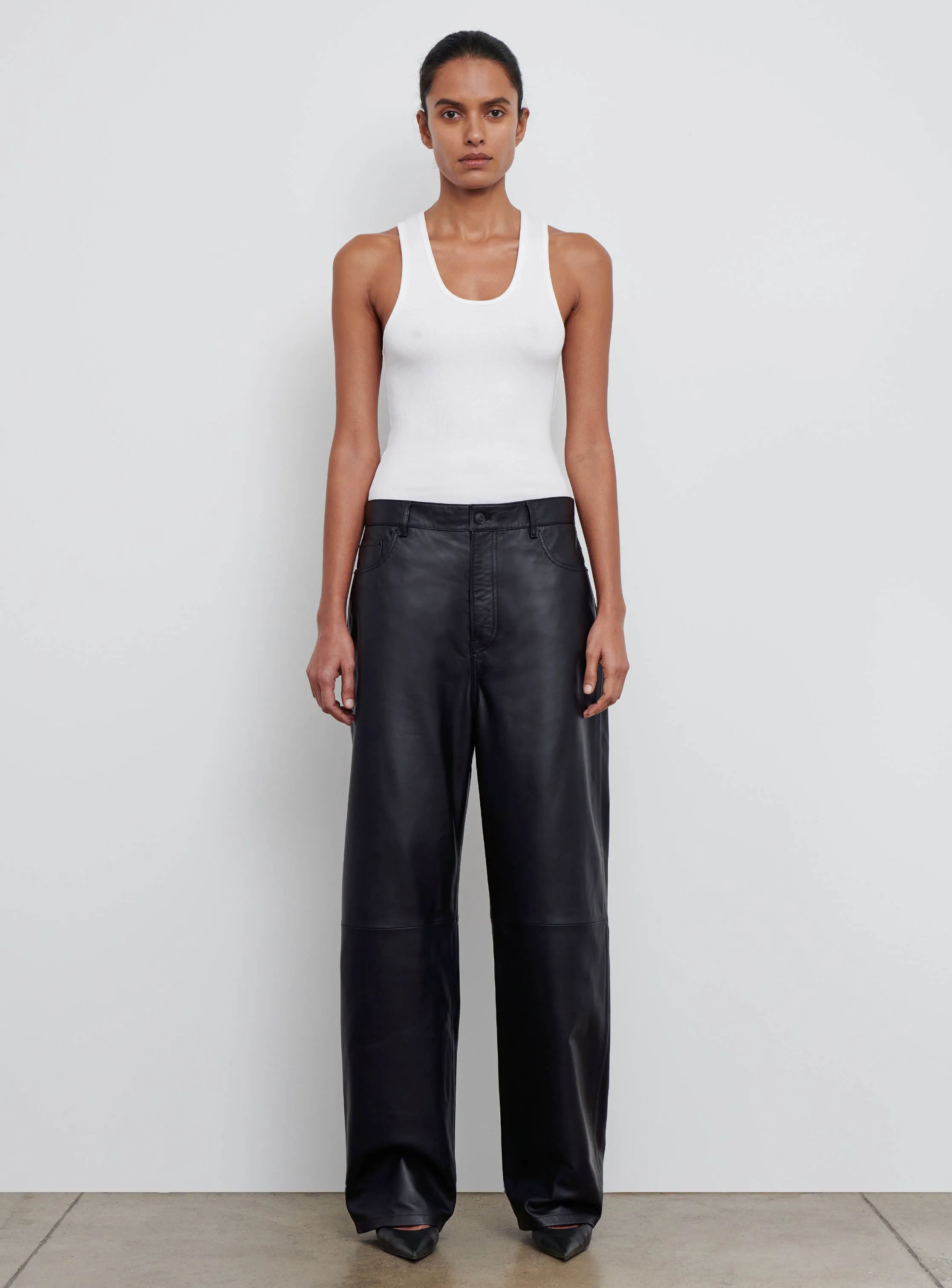 Leather Low Rise Pant sold by WARDROBE.NYC