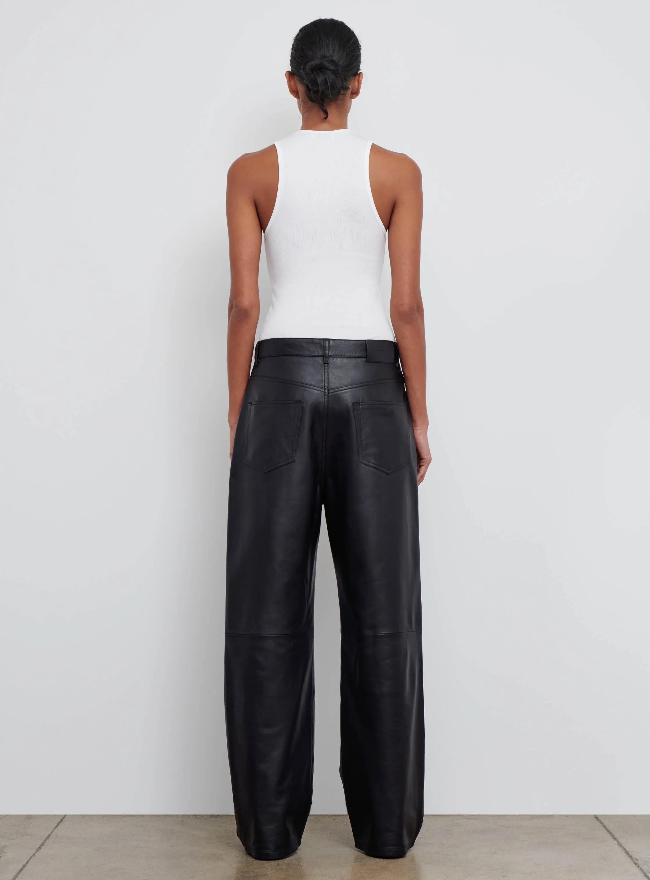 Leather Low Rise Pant sold by WARDROBE.NYC product image thumbnail 3