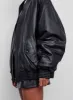 Leather Bomber Jacket sold by WARDROBE.NYC