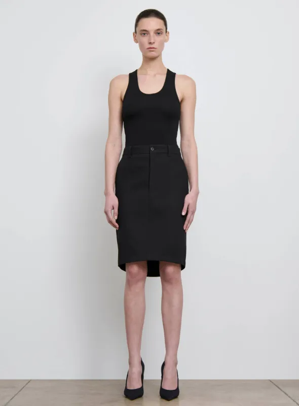Drill Pencil Skirt sold by WARDROBE.NYC