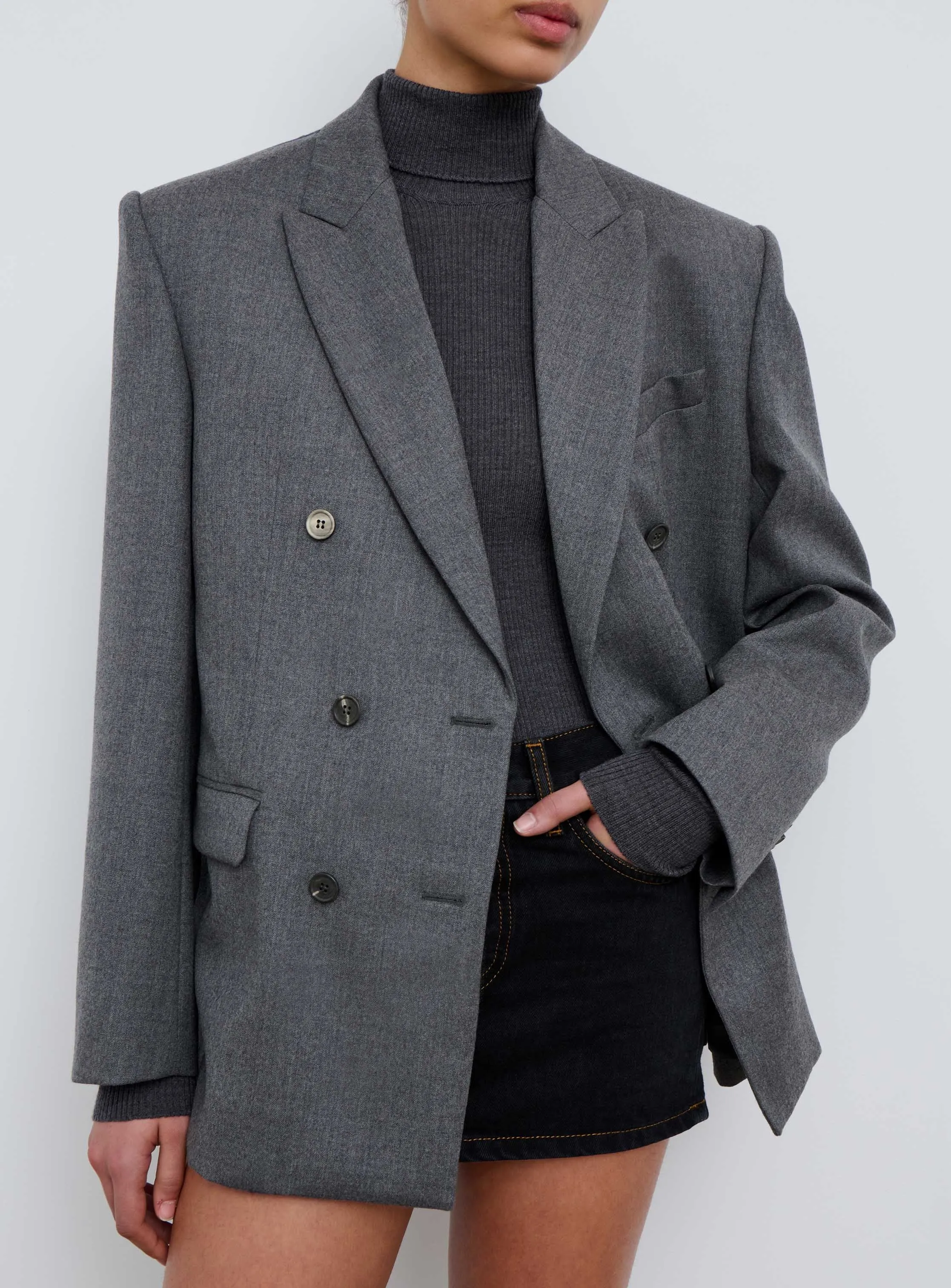 Double Breasted Blazer sold by WARDROBE.NYC product image thumbnail 5