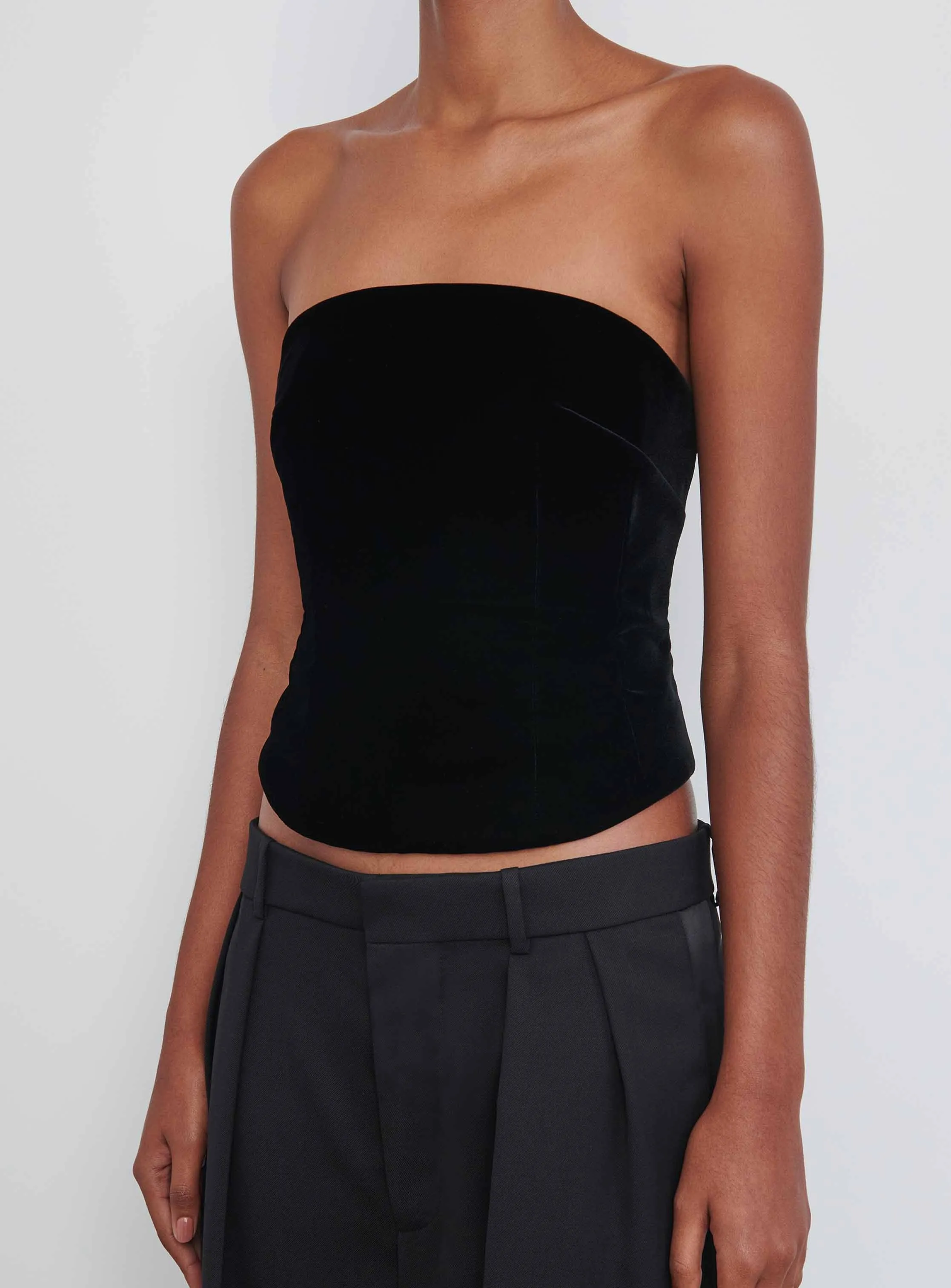 Velvet Corset sold by WARDROBE.NYC product image thumbnail 5