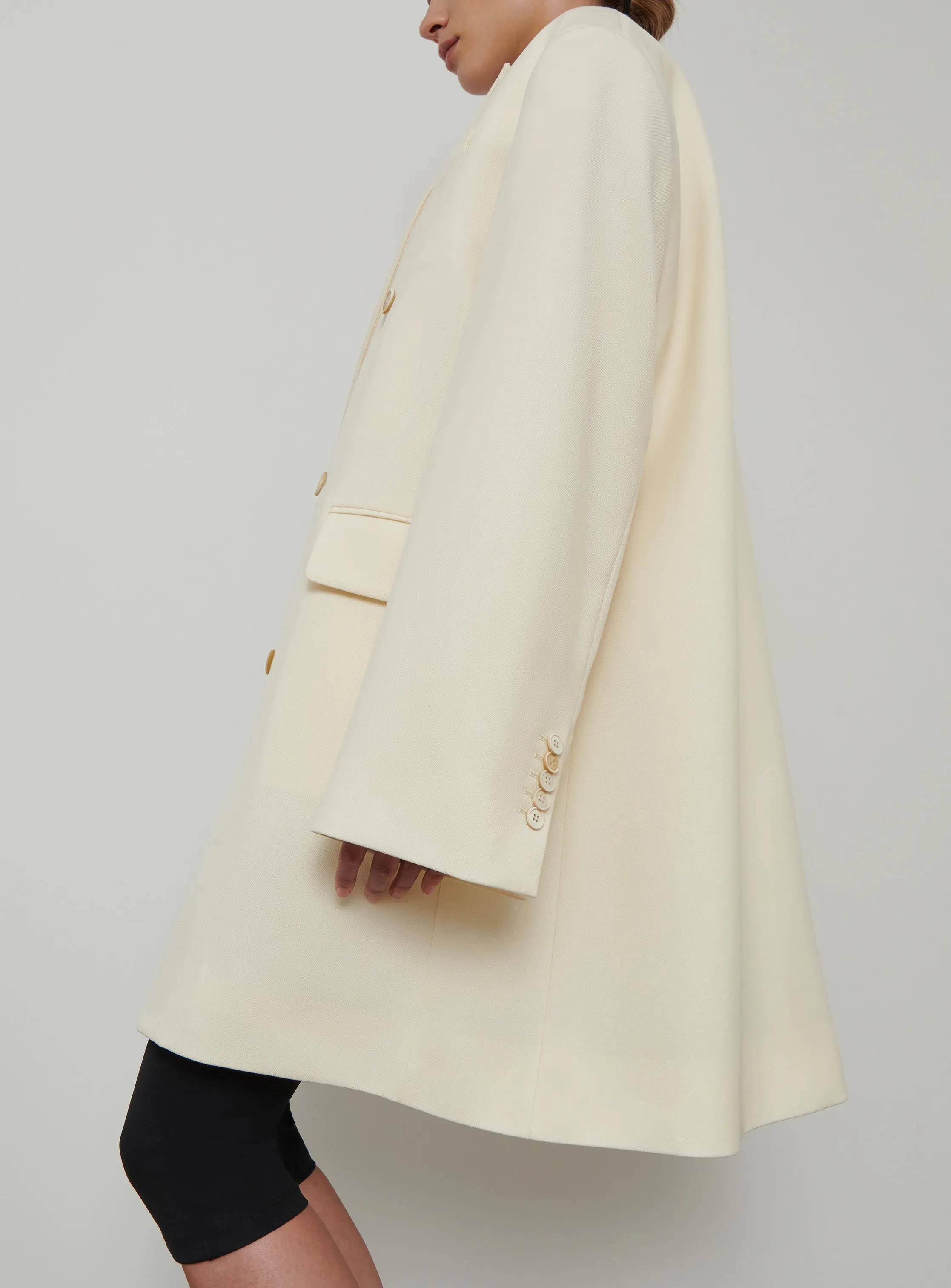 Double Breasted Oversize Coat sold by WARDROBE.NYC product image thumbnail 5