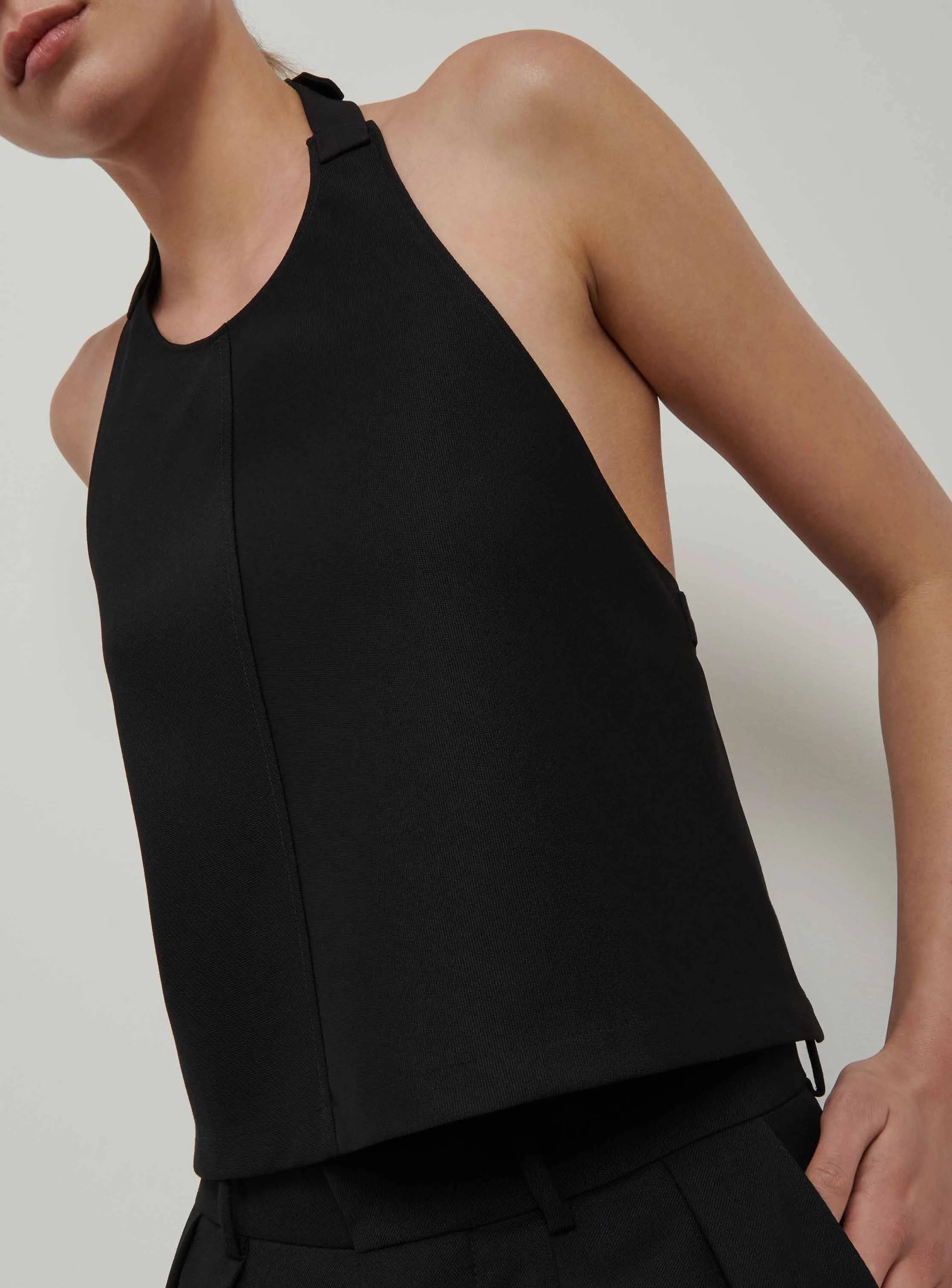 Backless Halter Top sold by WARDROBE.NYC product image thumbnail 4