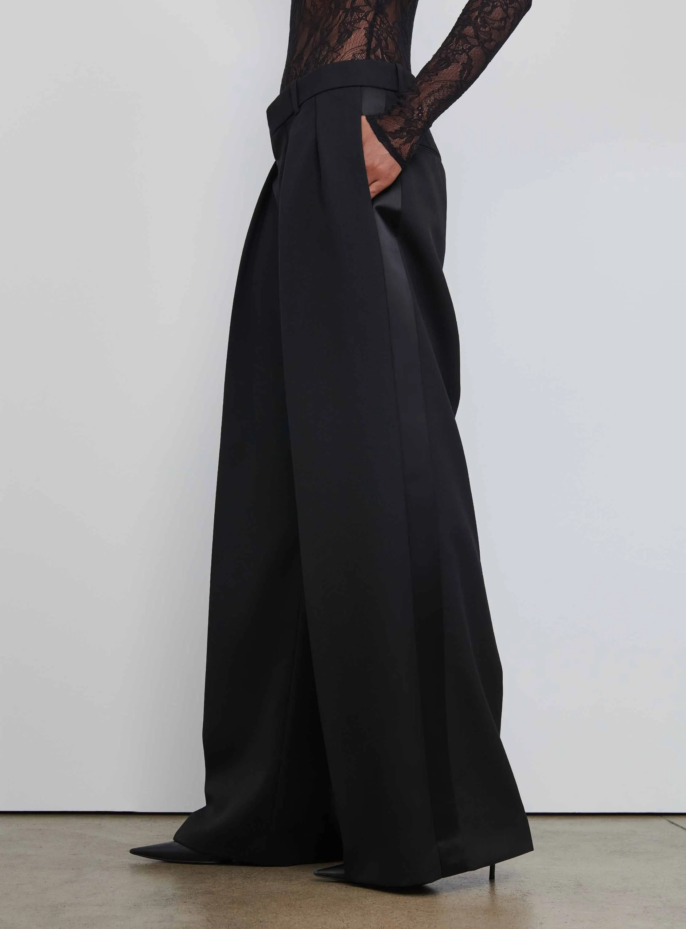 Low Rise Tuxedo Trouser sold by WARDROBE.NYC product image thumbnail 4