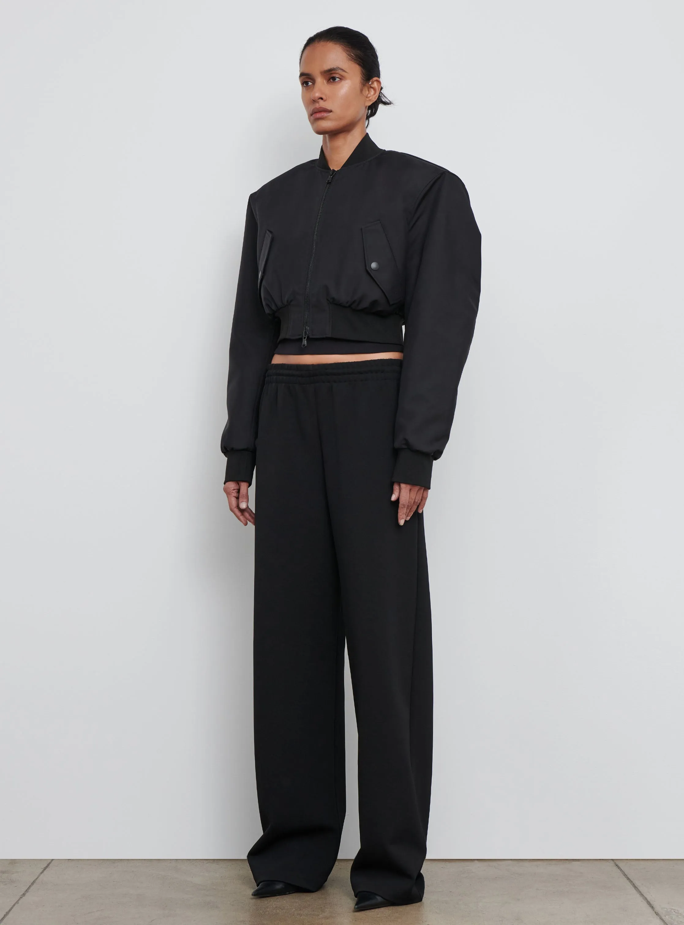 Tailored Crop Bomber sold by WARDROBE.NYC product image thumbnail 2