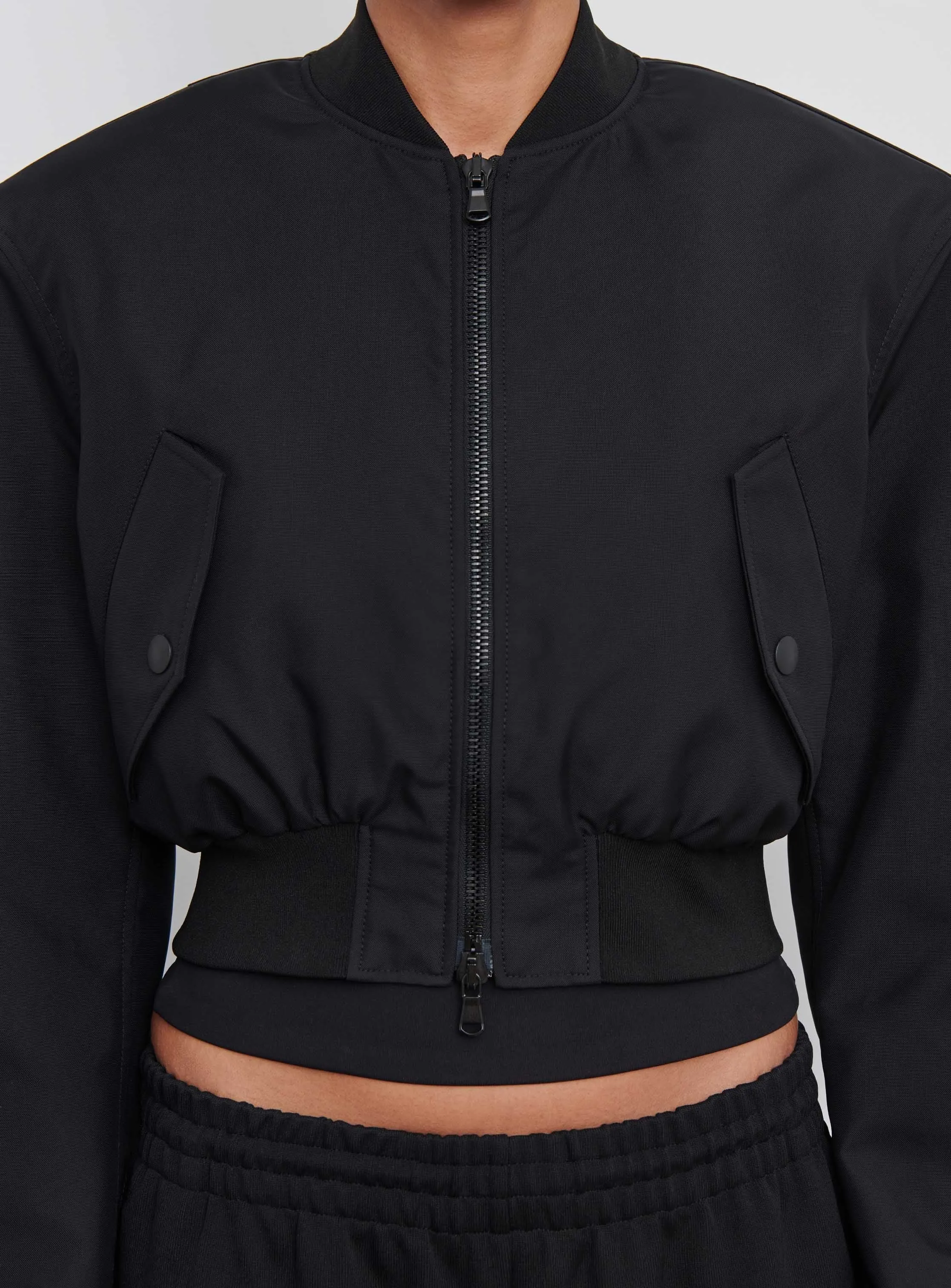 Tailored Crop Bomber sold by WARDROBE.NYC product image thumbnail 4