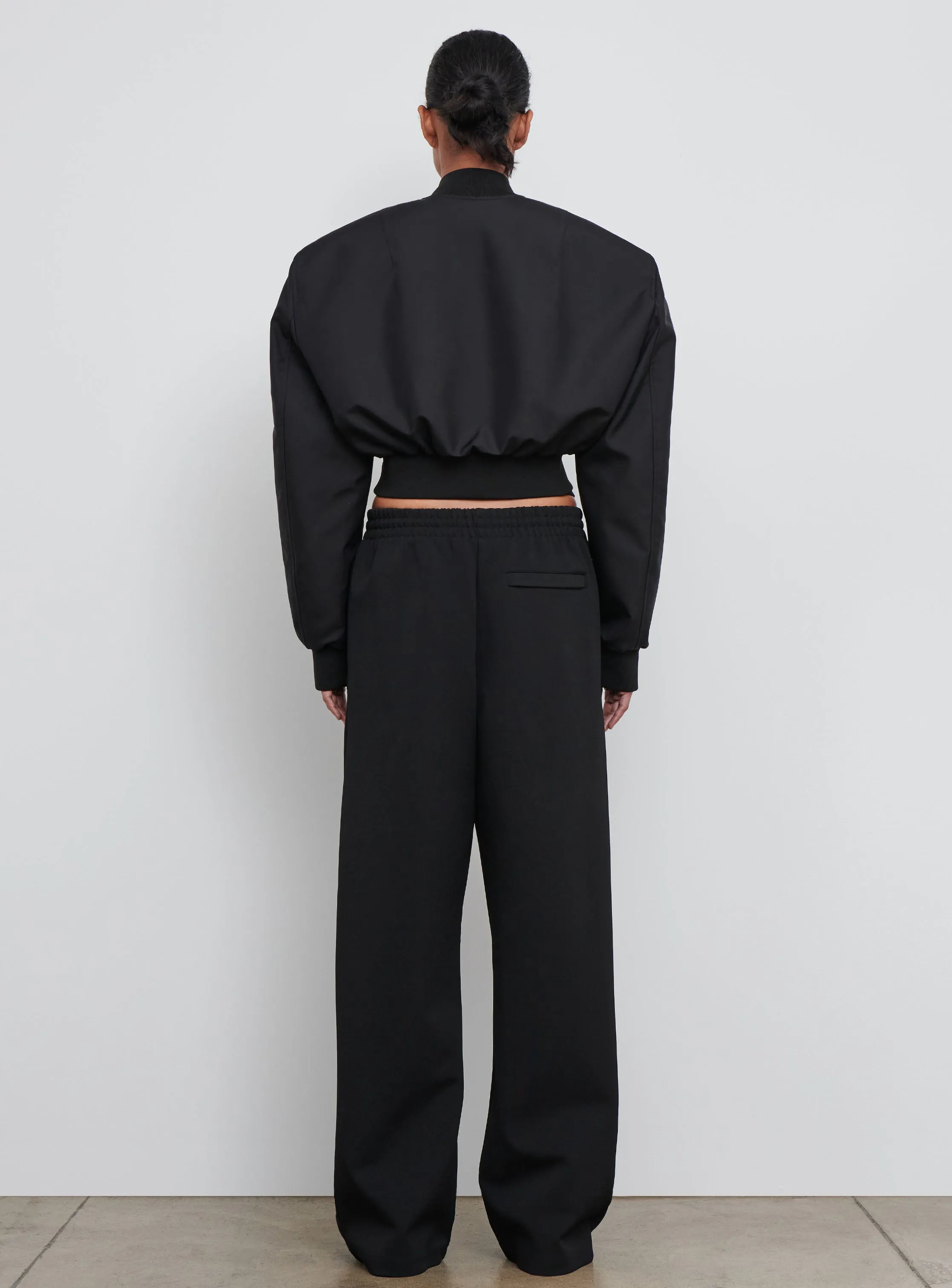 Tailored Crop Bomber sold by WARDROBE.NYC product image thumbnail 3