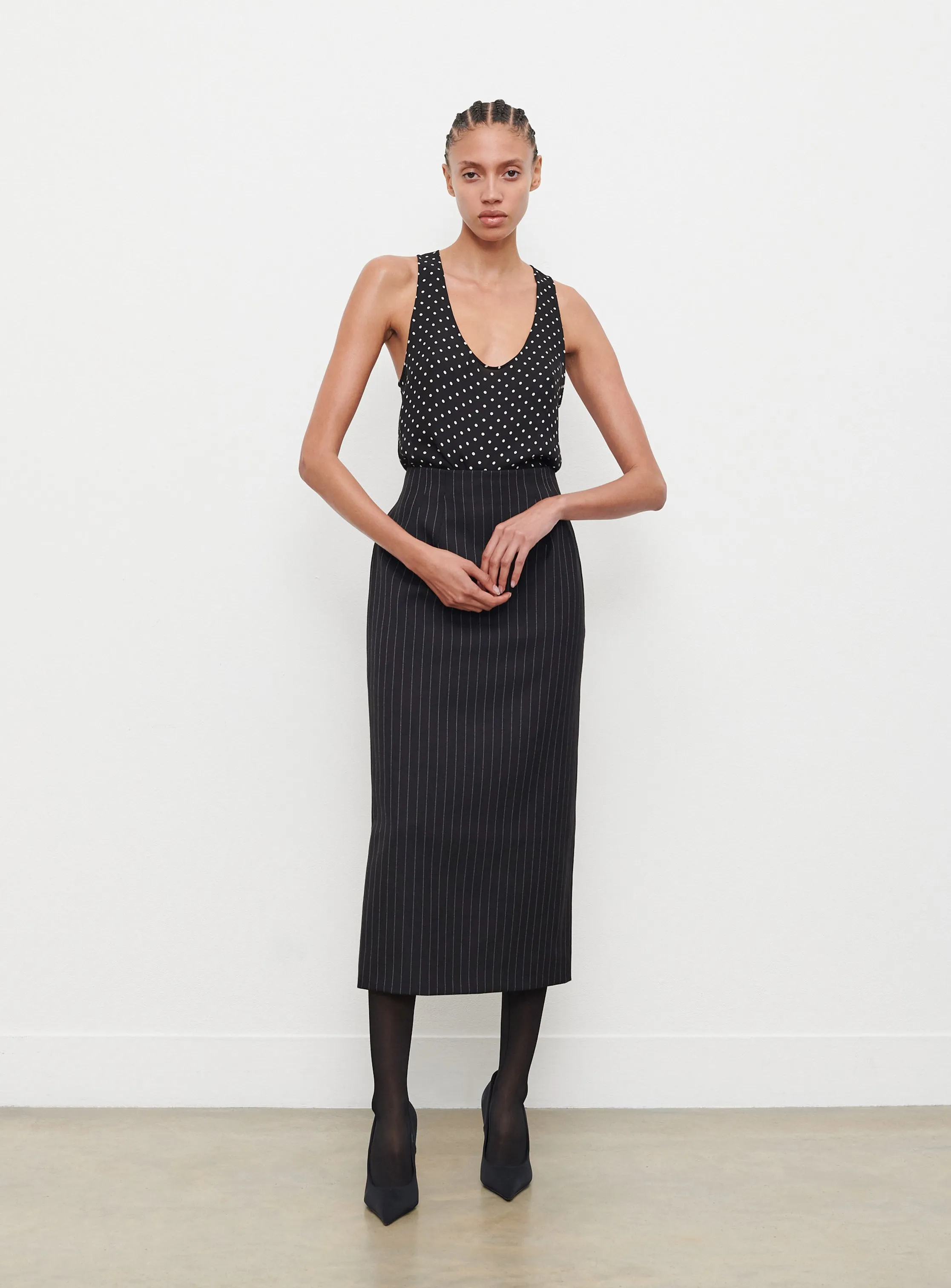 Contour Midi Skirt sold by WARDROBE.NYC