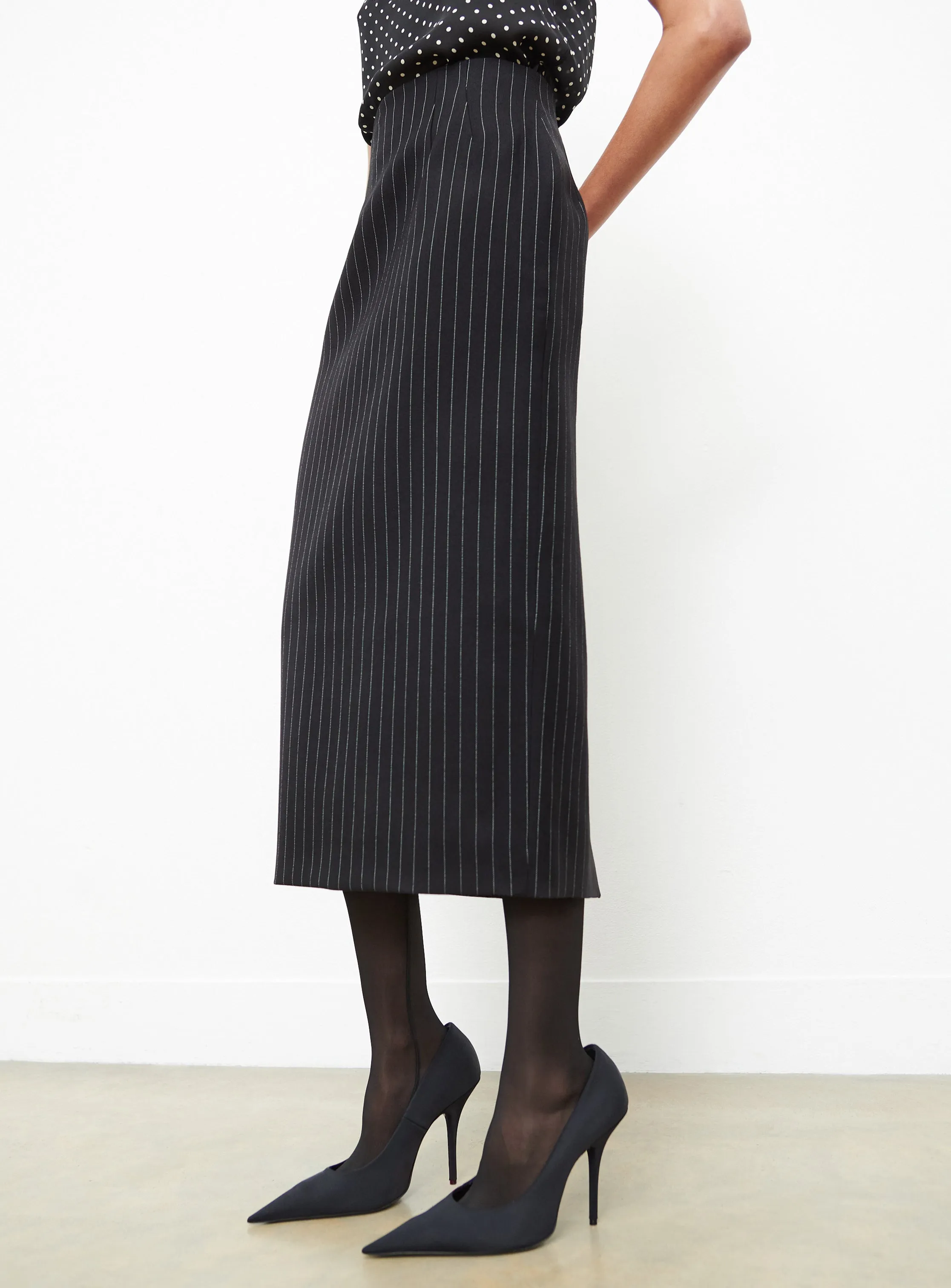Contour Midi Skirt sold by WARDROBE.NYC product image thumbnail 5