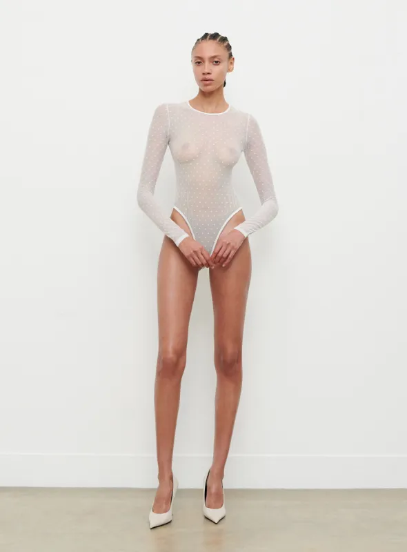 Polka Dot Bodysuit sold by WARDROBE.NYC