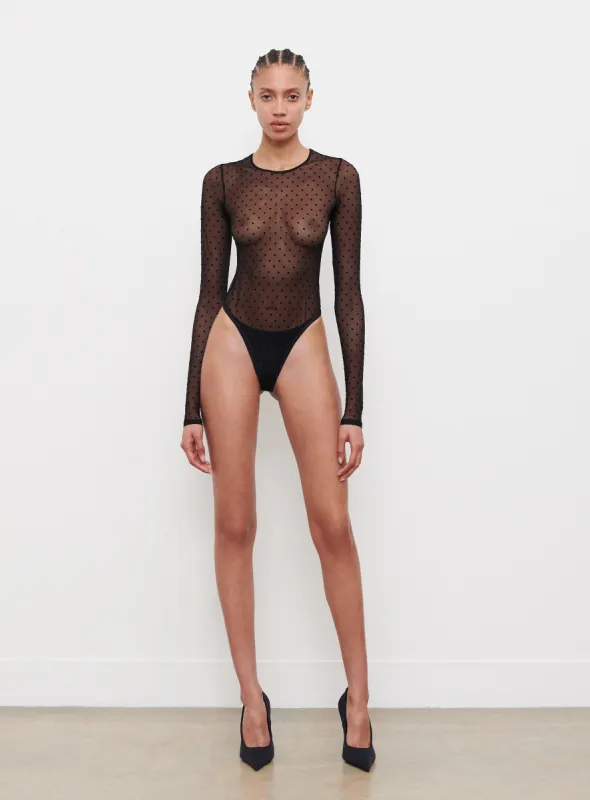 Polka Dot Bodysuit sold by WARDROBE.NYC