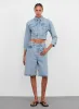 Denim Low Rise Short sold by WARDROBE.NYC