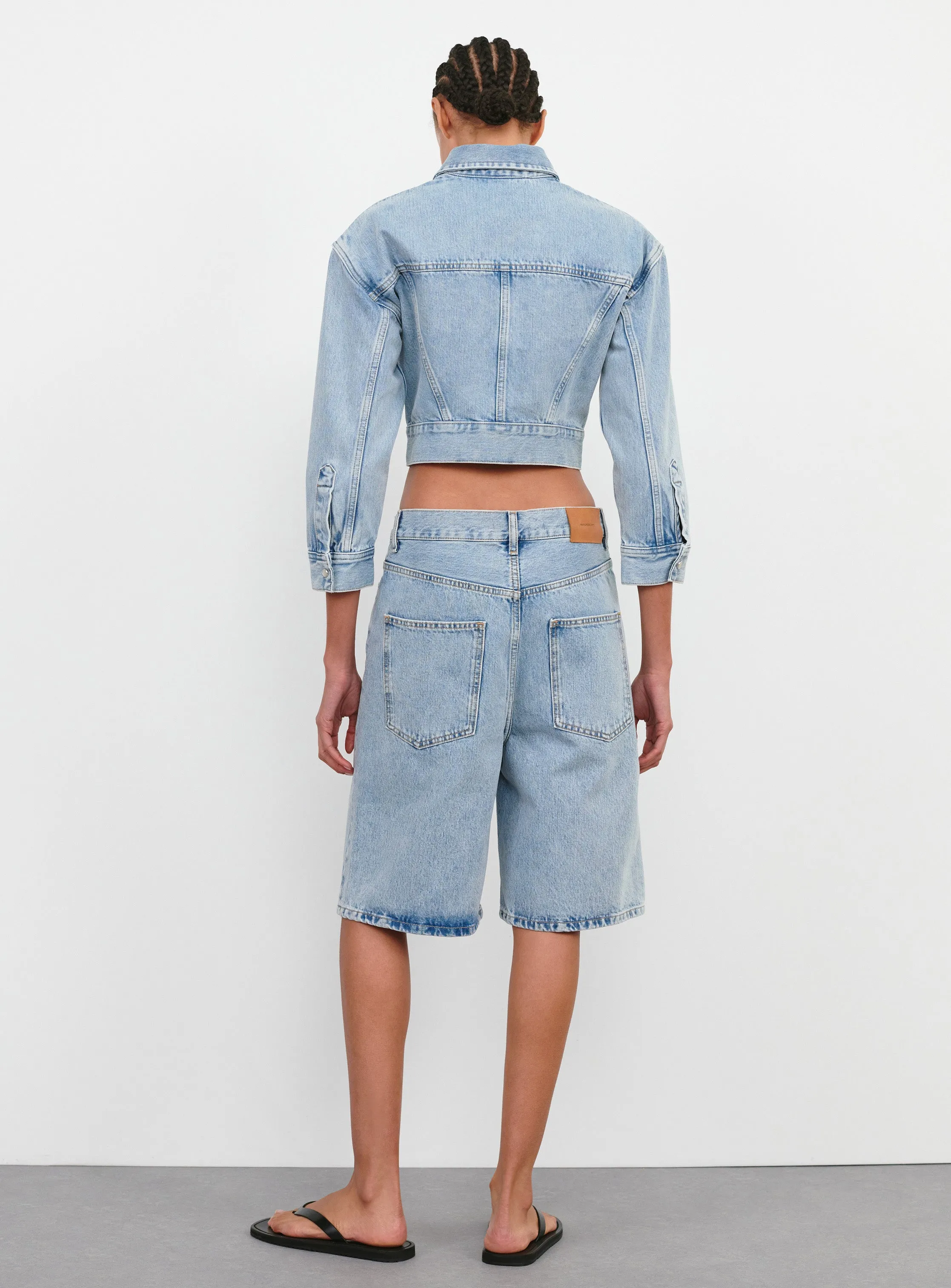 Denim Low Rise Short sold by WARDROBE.NYC product image thumbnail 2