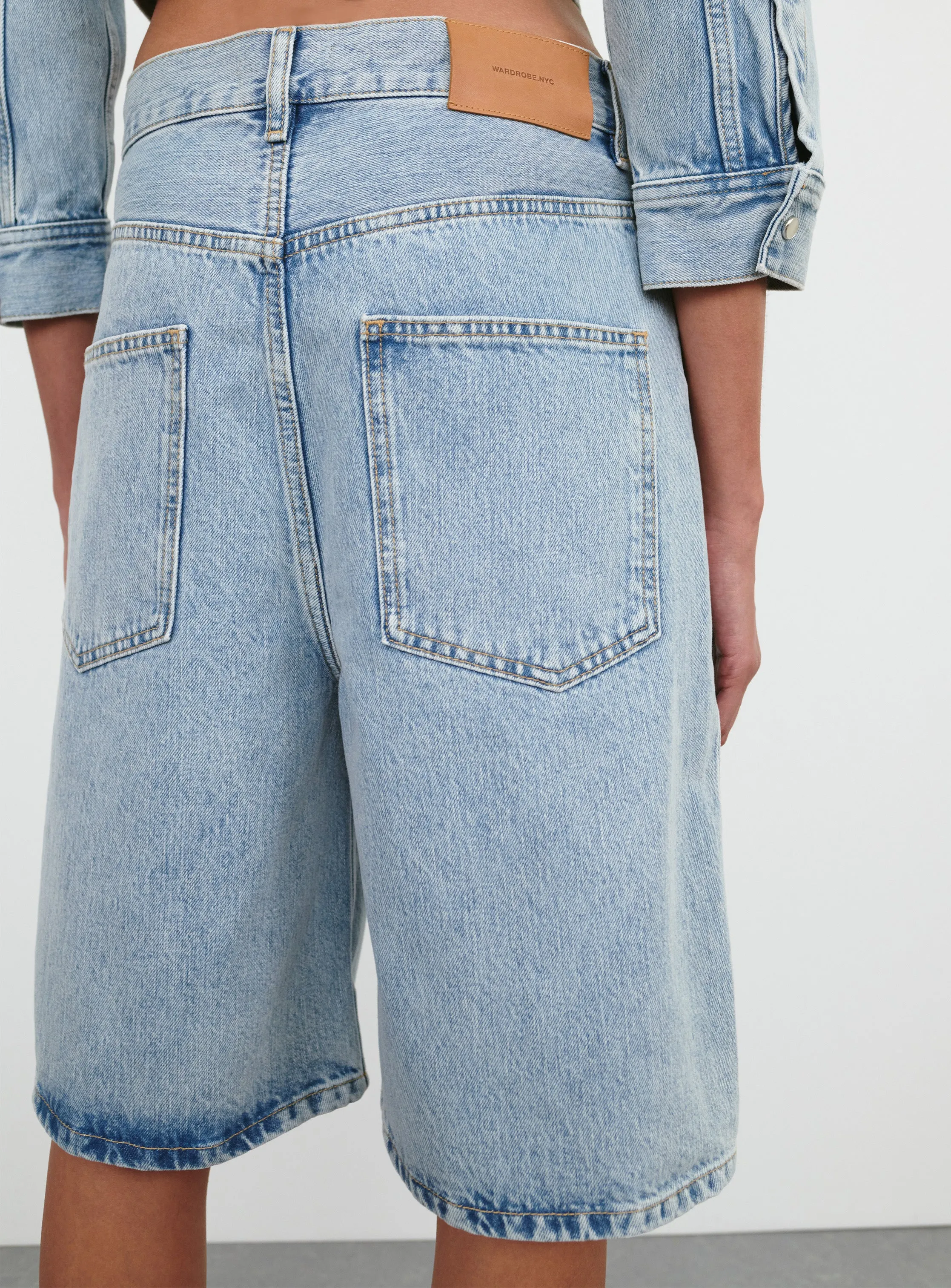 Denim Low Rise Short sold by WARDROBE.NYC product image thumbnail 5