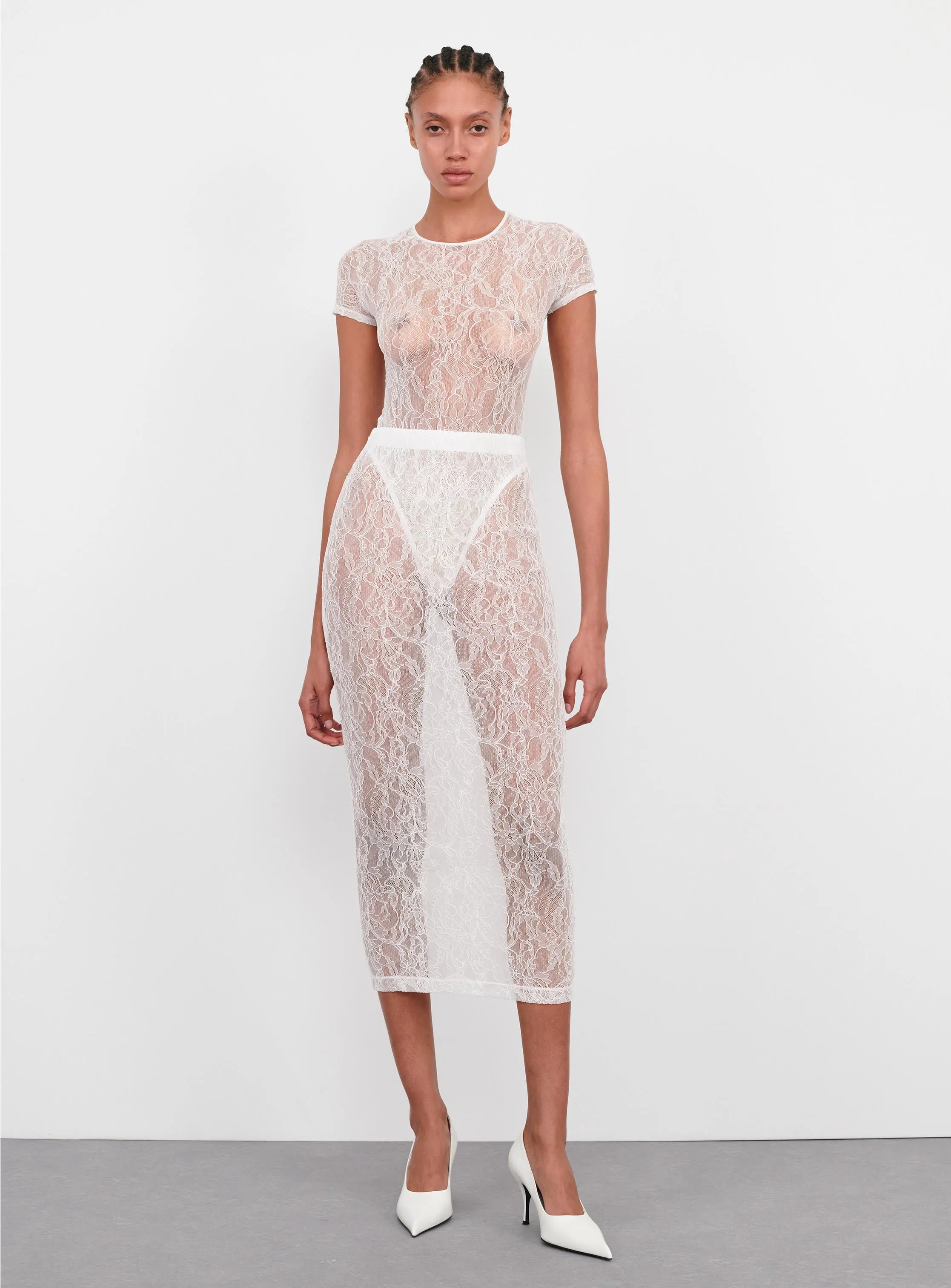 Lace Skirt sold by WARDROBE.NYC