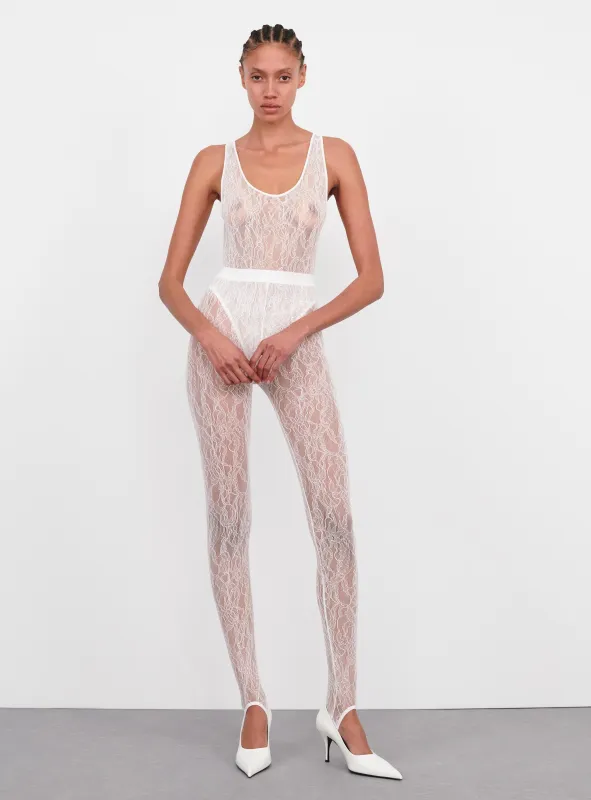 Lace Stirrup Legging sold by WARDROBE.NYC