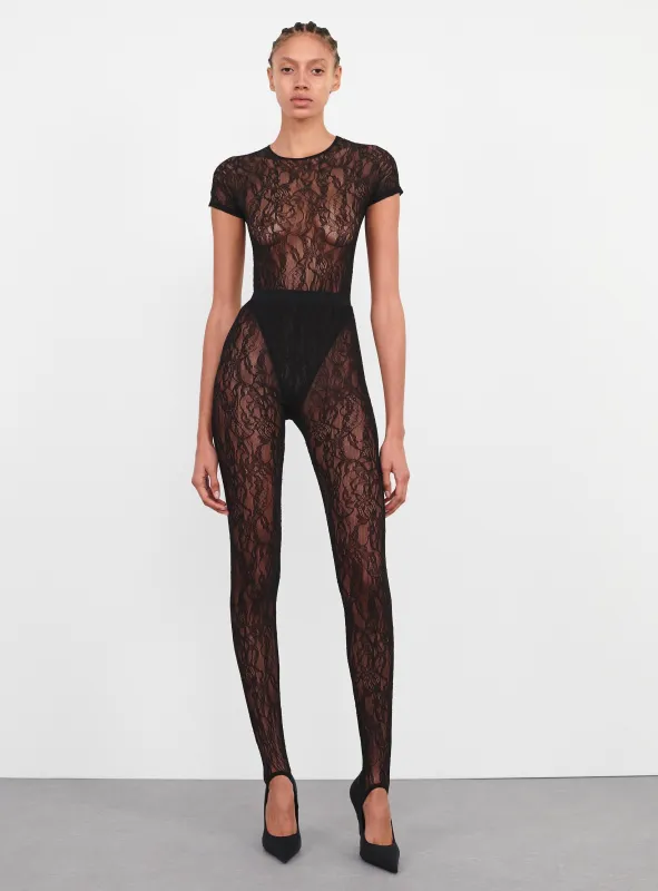 Lace Stirrup Legging sold by WARDROBE.NYC