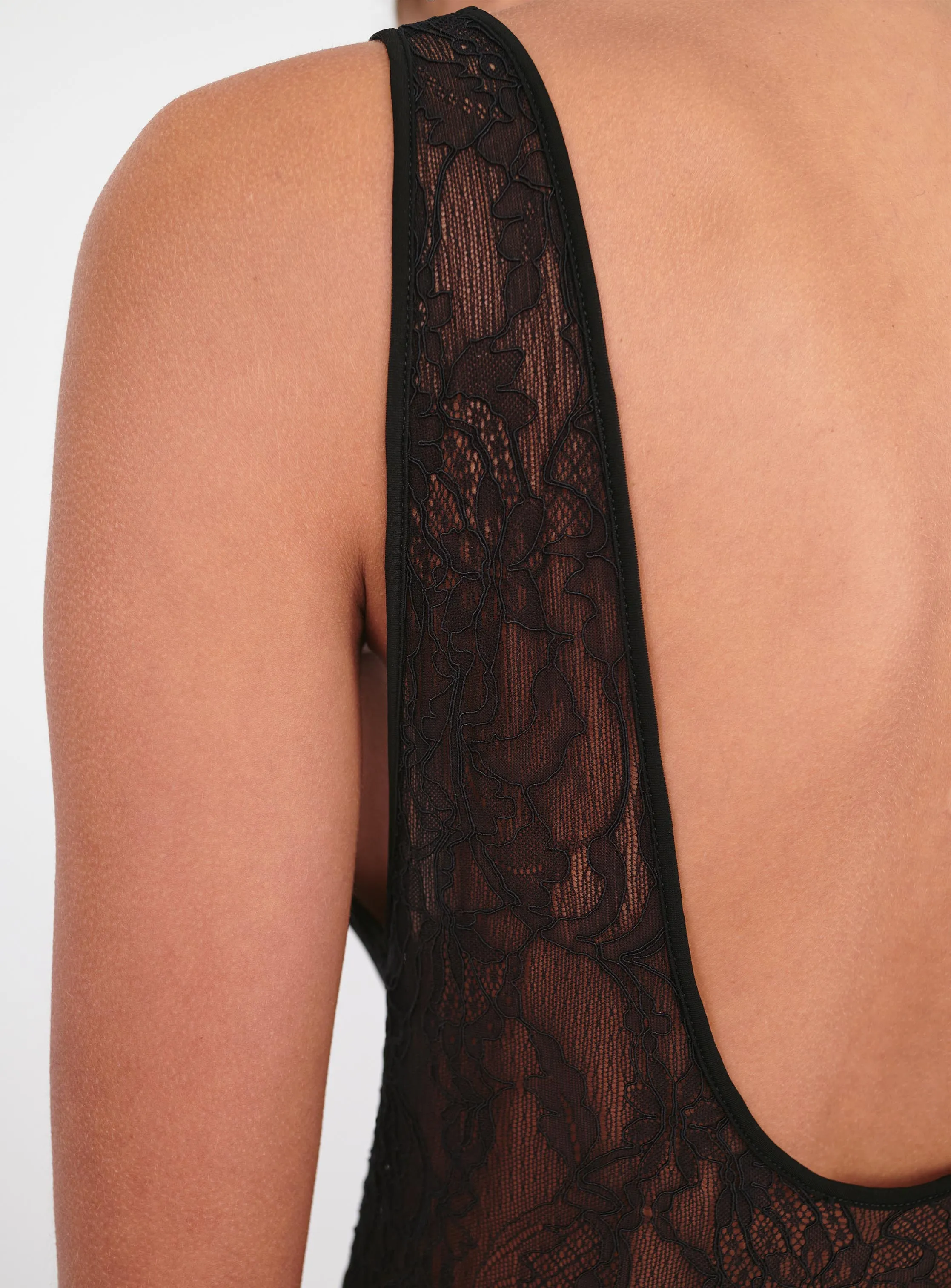 Lace Tank Bodysuit sold by WARDROBE.NYC product image thumbnail 5