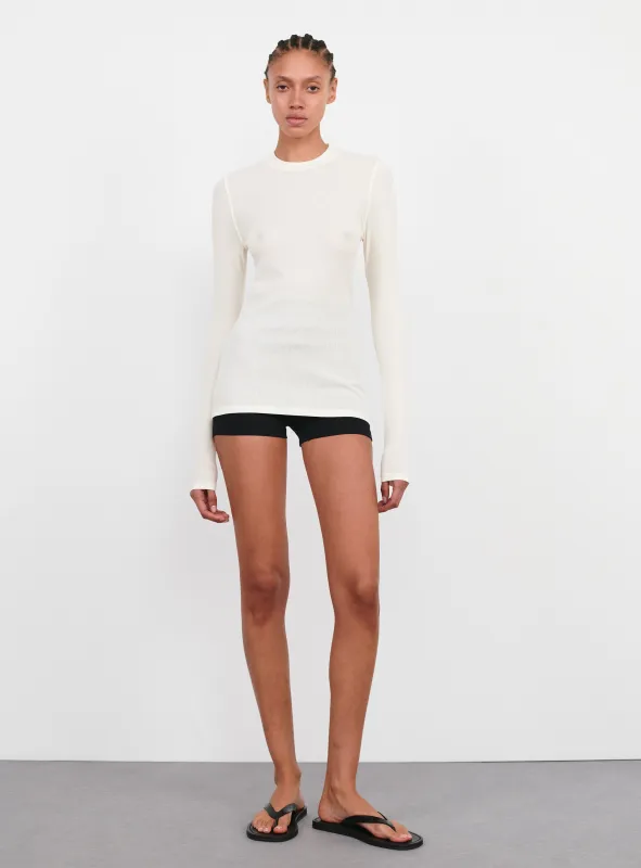 Ribbed Long Sleeve Tee sold by WARDROBE.NYC