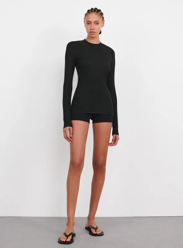 Ribbed Long Sleeve Tee sold by WARDROBE.NYC