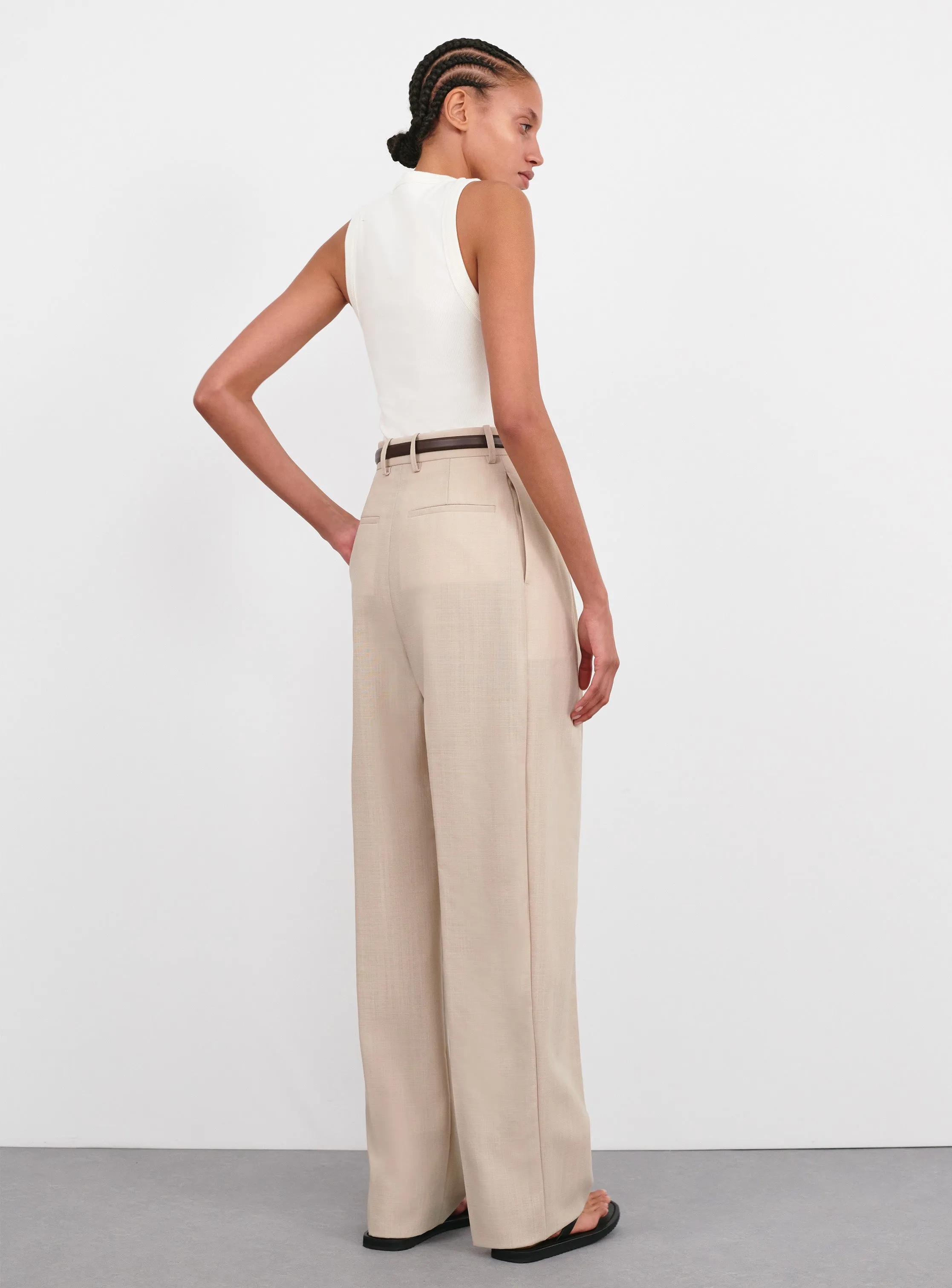 Light Mid Rise Trouser sold by WARDROBE.NYC product image thumbnail 3