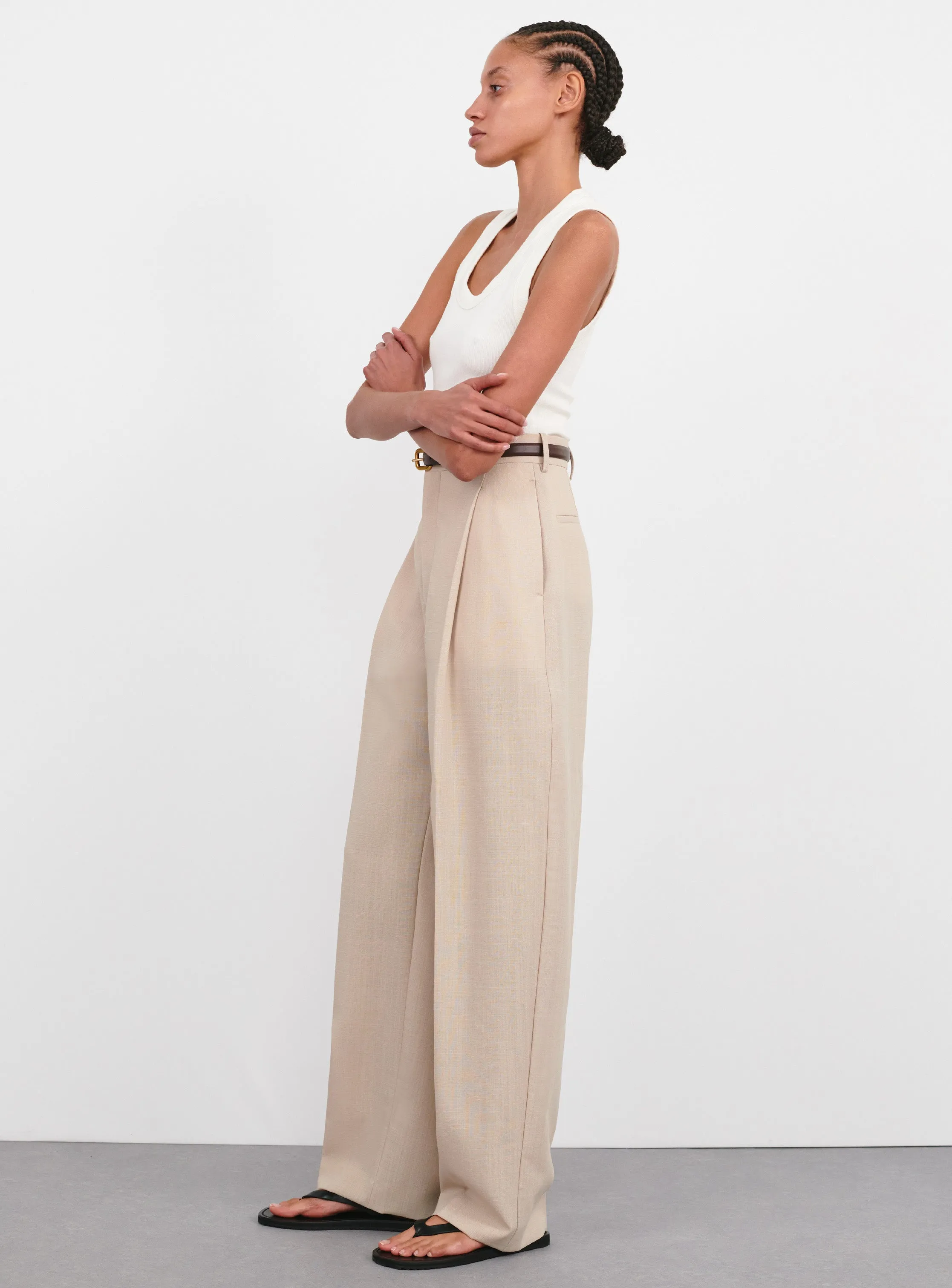 Light Mid Rise Trouser sold by WARDROBE.NYC product image thumbnail 2