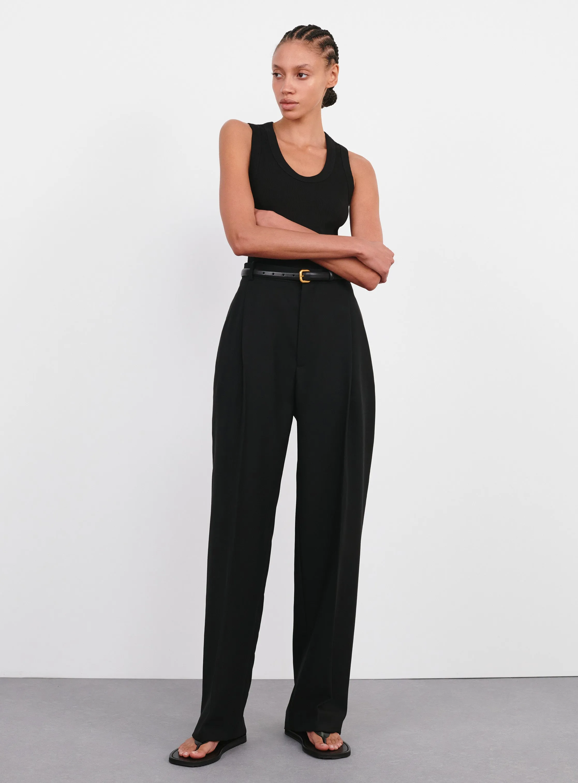 Light Mid Rise Trouser sold by WARDROBE.NYC