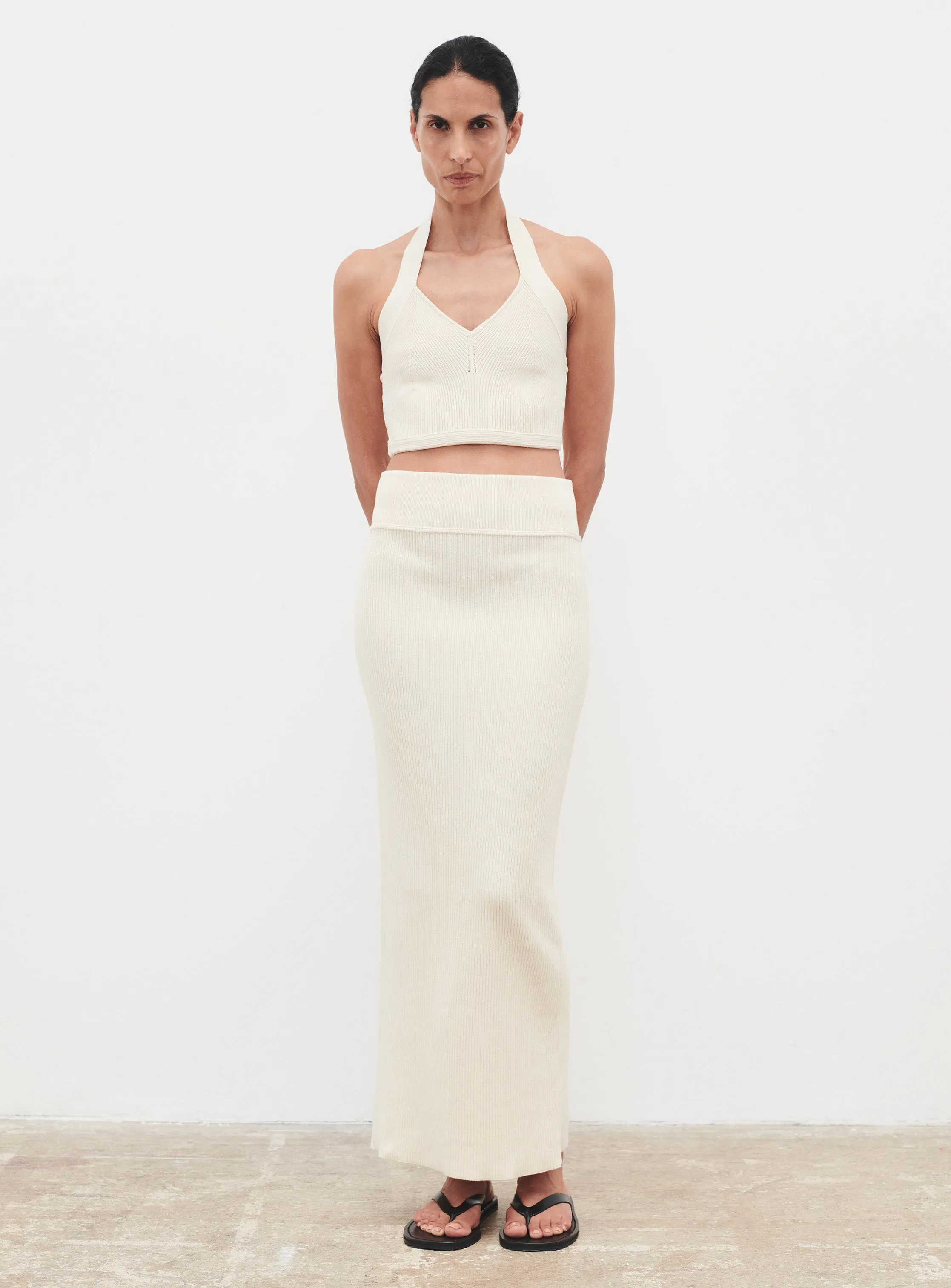 Knit Halter Top sold by WARDROBE.NYC