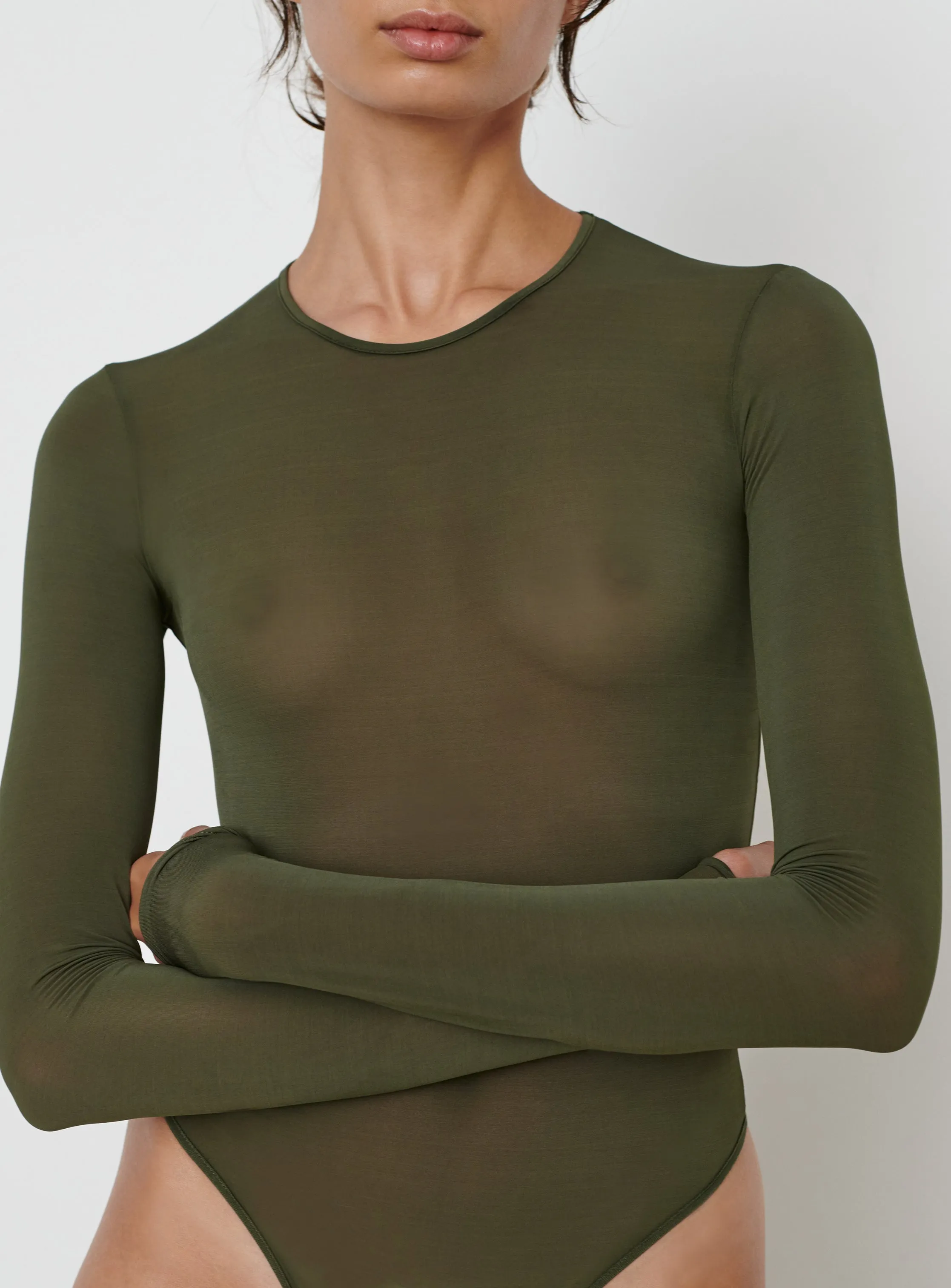 Sheer Bodysuit sold by WARDROBE.NYC product image thumbnail 3