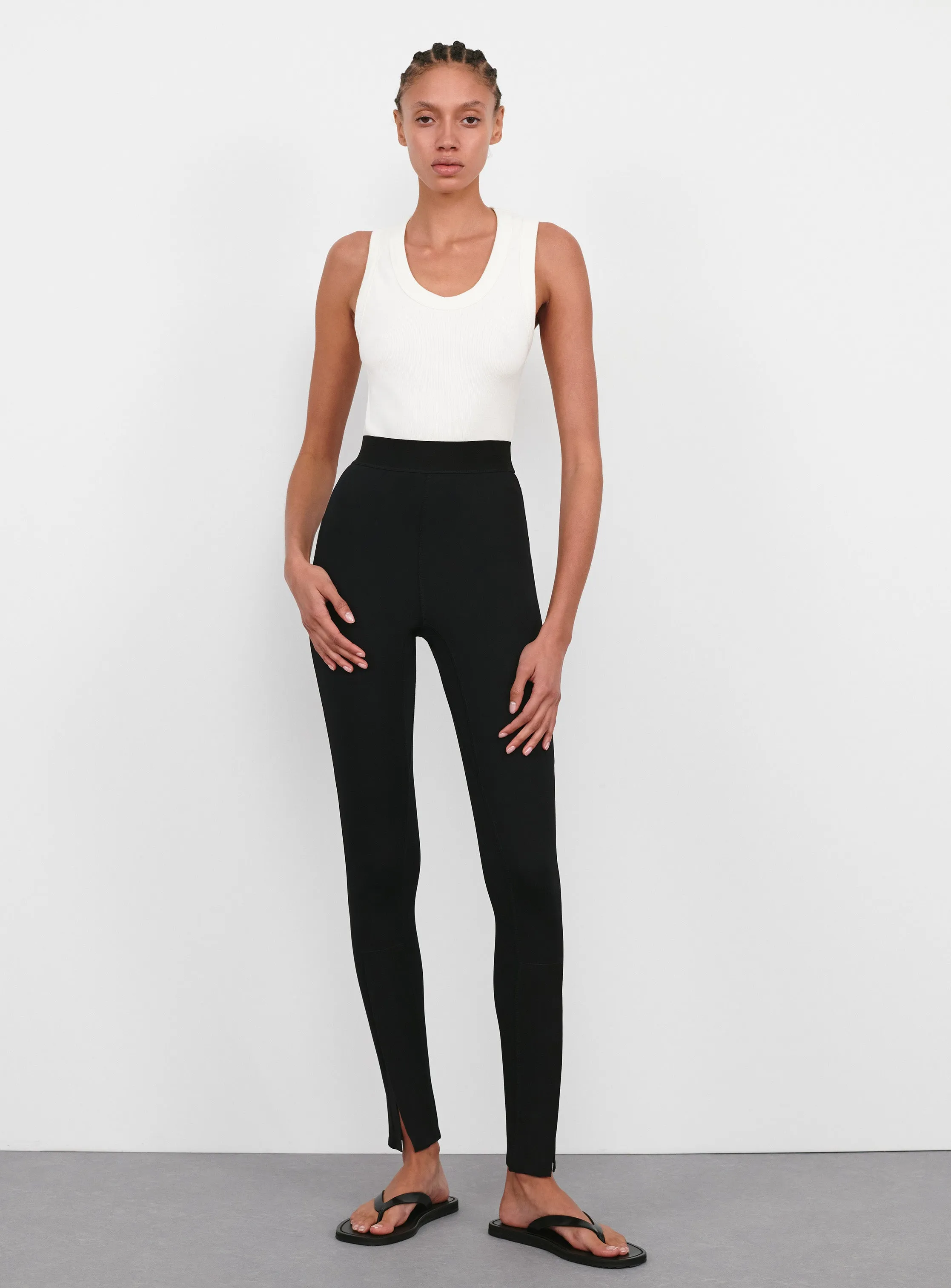Opaque Front Zip Legging sold by WARDROBE.NYC