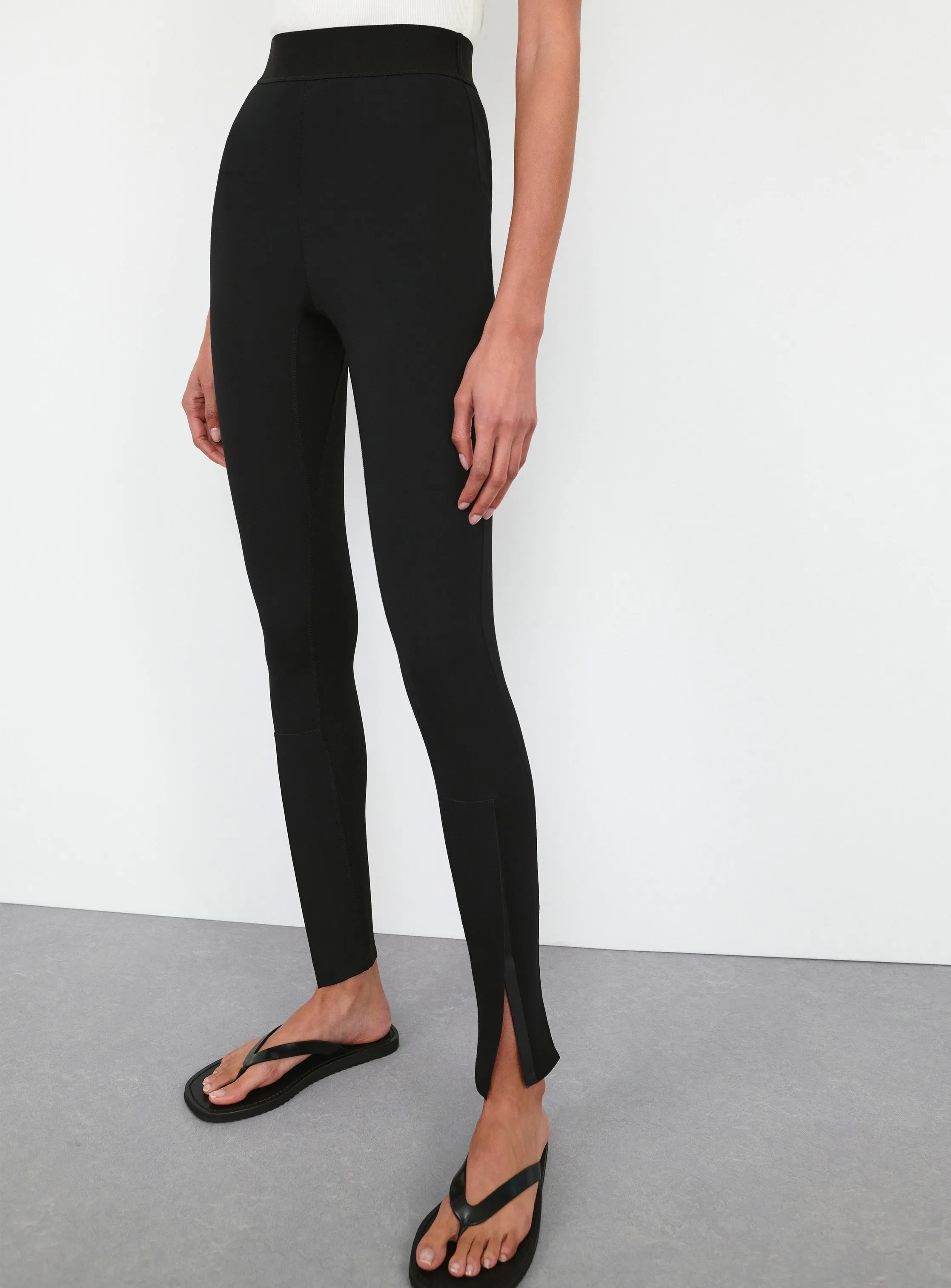 Opaque Front Zip Legging sold by WARDROBE.NYC product image thumbnail 3