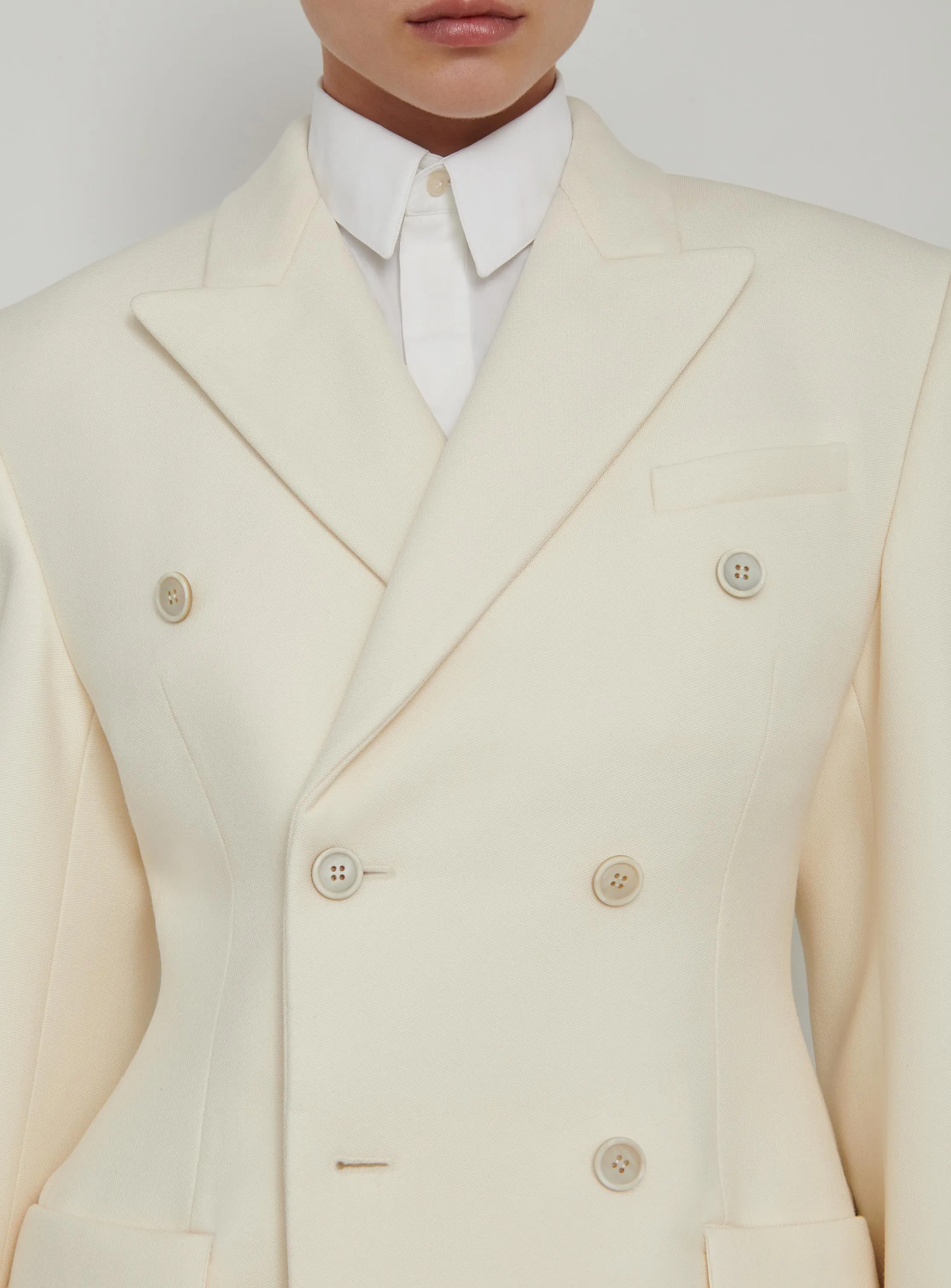 Double Breasted Contour Blazer sold by WARDROBE.NYC product image thumbnail 5