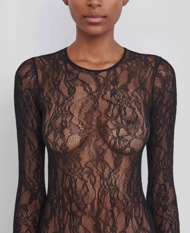 High Cut Lace Bodysuit sold by WARDROBE.NYC