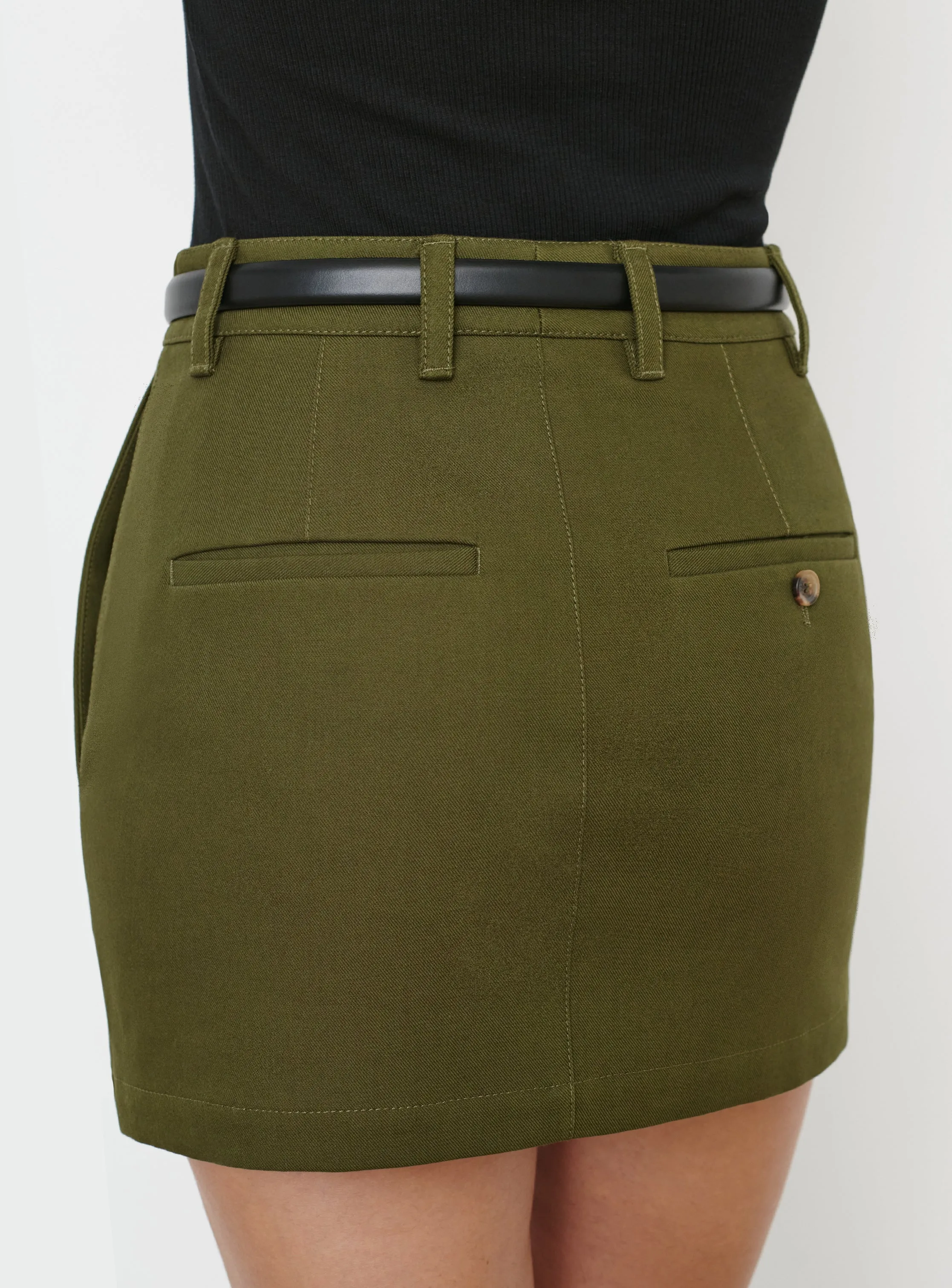 Drill Mini Skirt sold by WARDROBE.NYC product image thumbnail 4