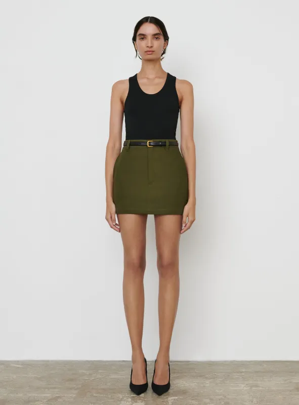 Drill Mini Skirt sold by WARDROBE.NYC
