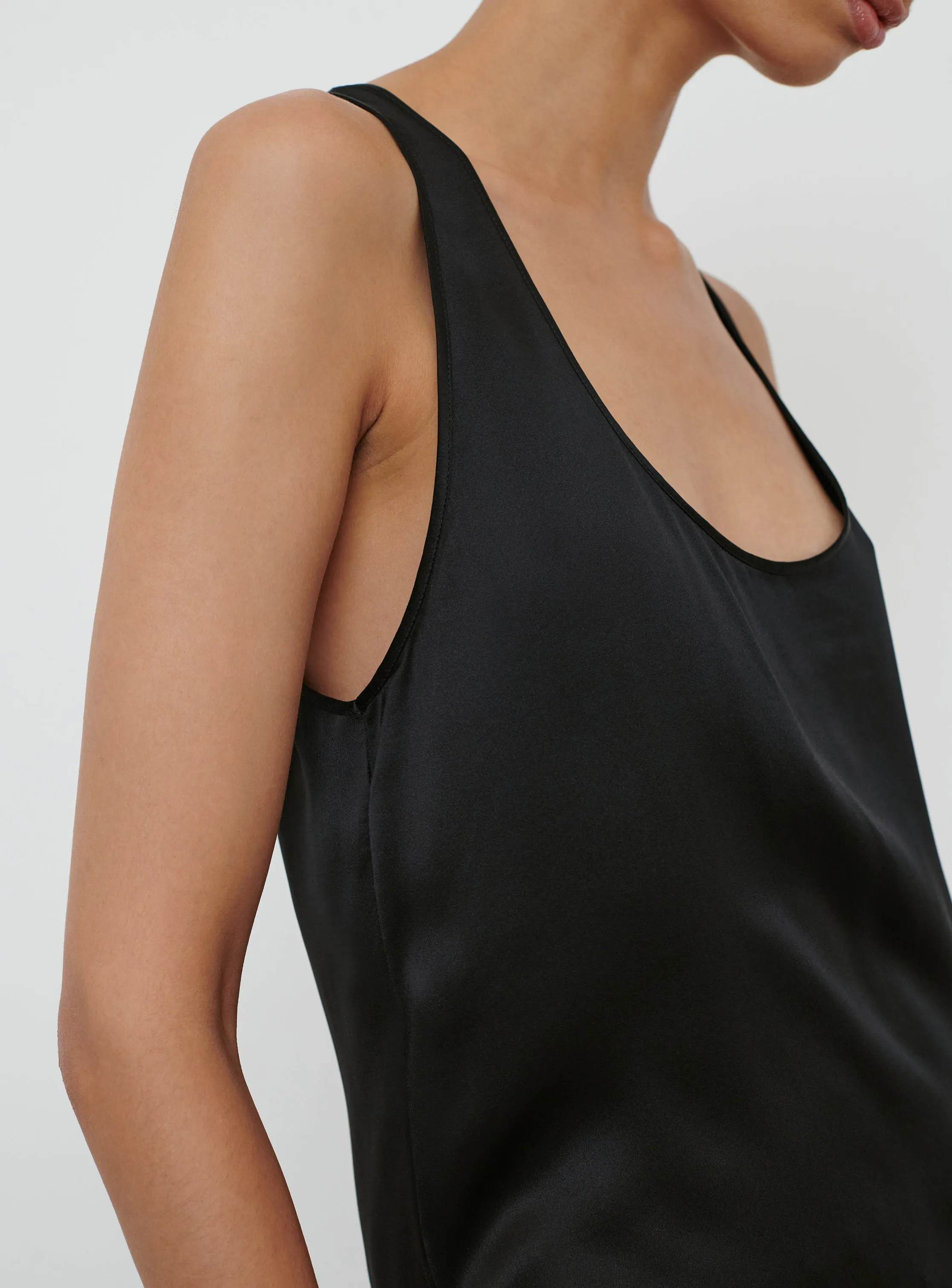 Satin Oversize Tank sold by WARDROBE.NYC product image thumbnail 5