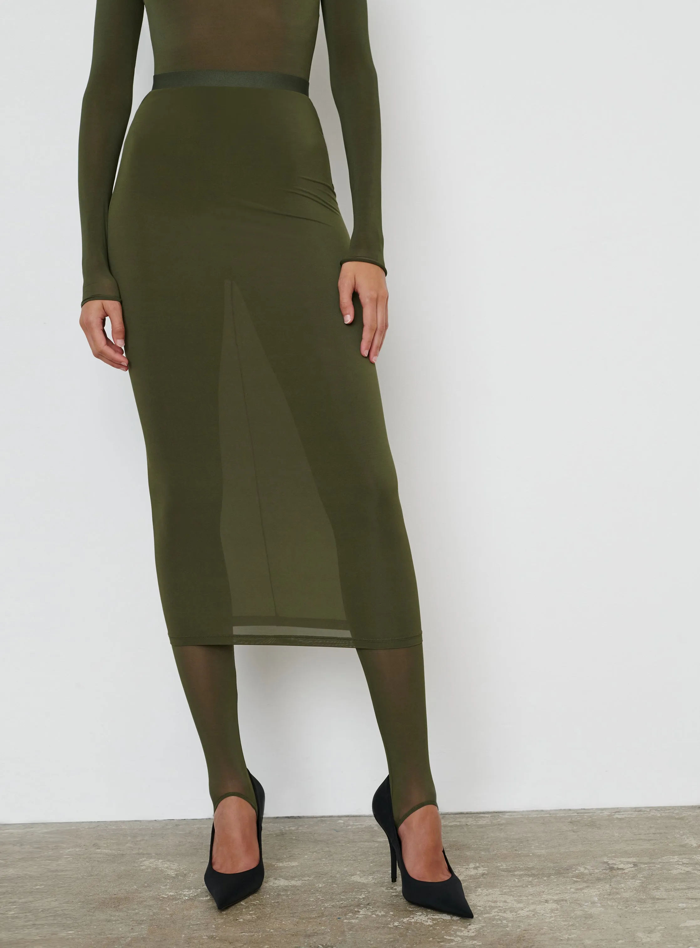 Sheer Skirt sold by WARDROBE.NYC product image thumbnail 3
