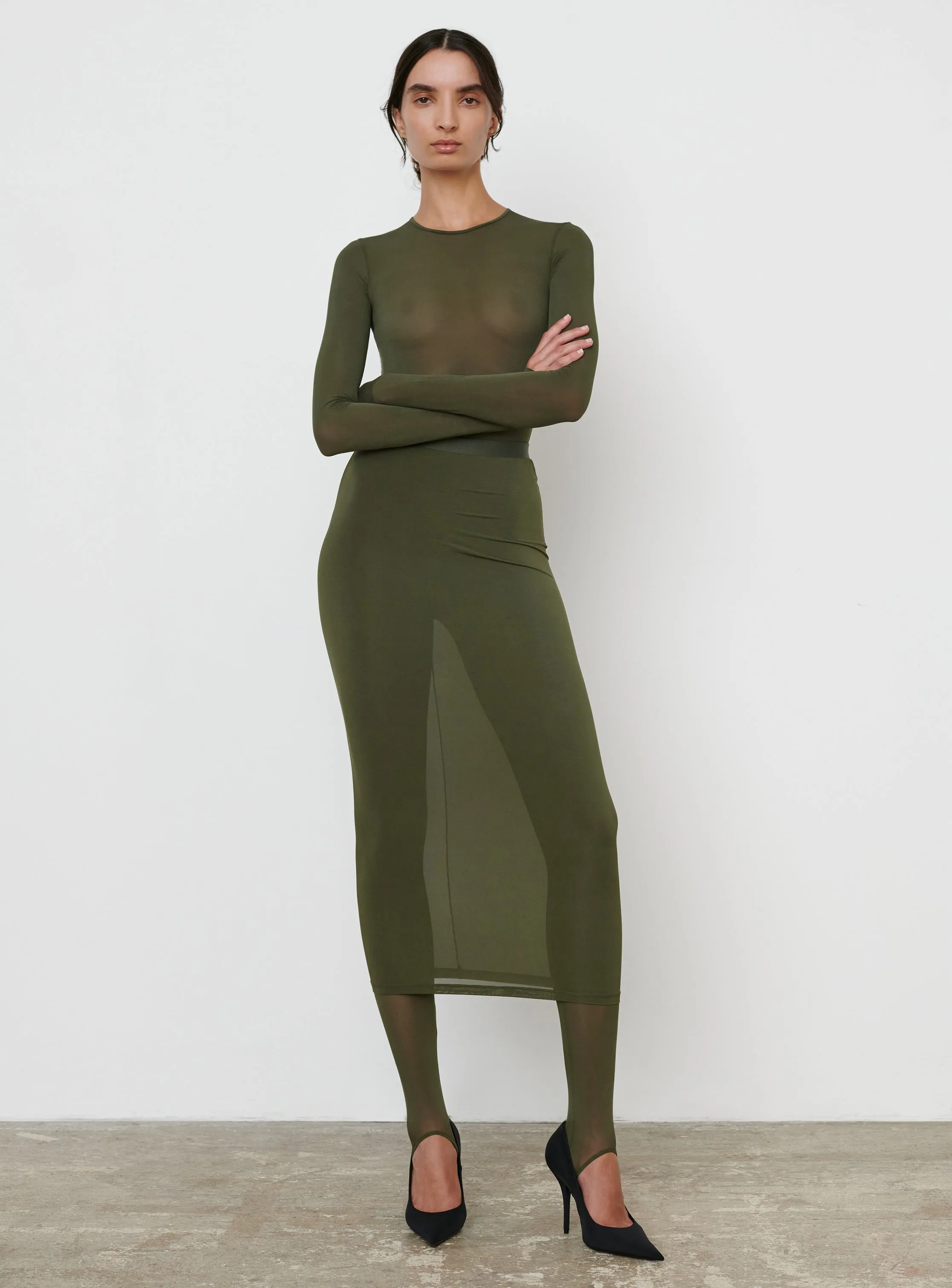 Sheer Skirt sold by WARDROBE.NYC