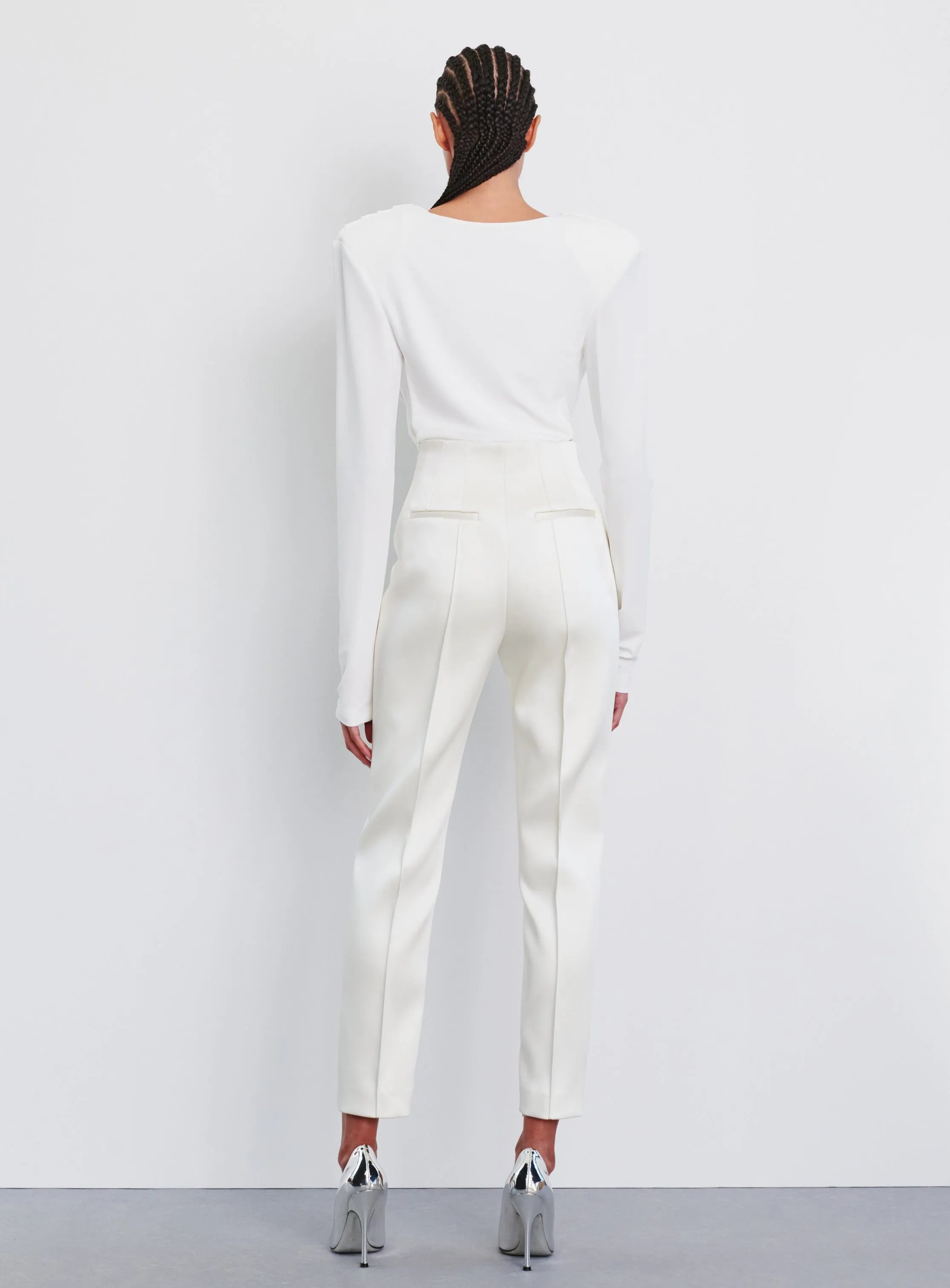 Evening Draped Neck sold by WARDROBE.NYC product image thumbnail 3