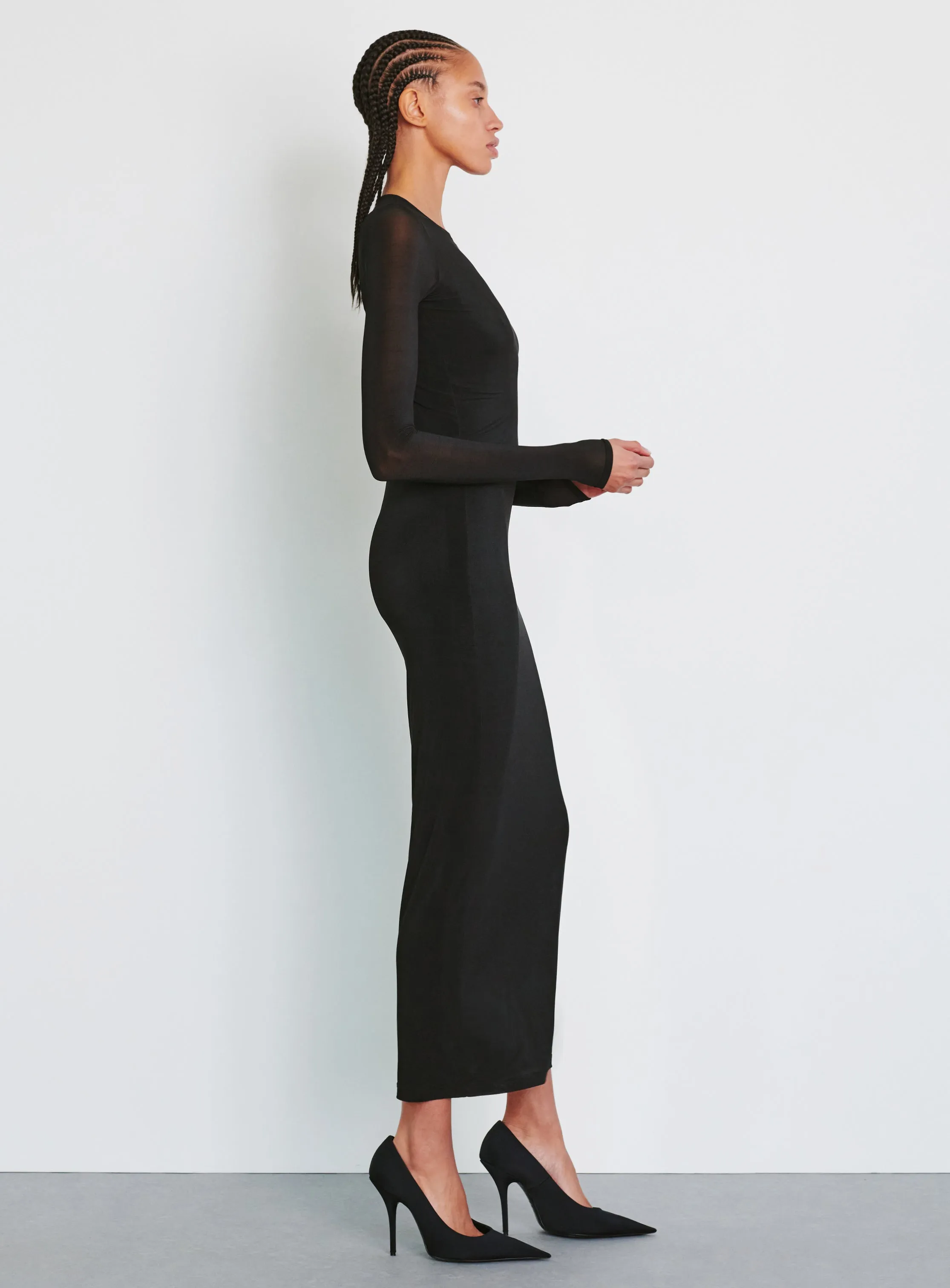 Sheer Dress Midi sold by WARDROBE.NYC product image thumbnail 2