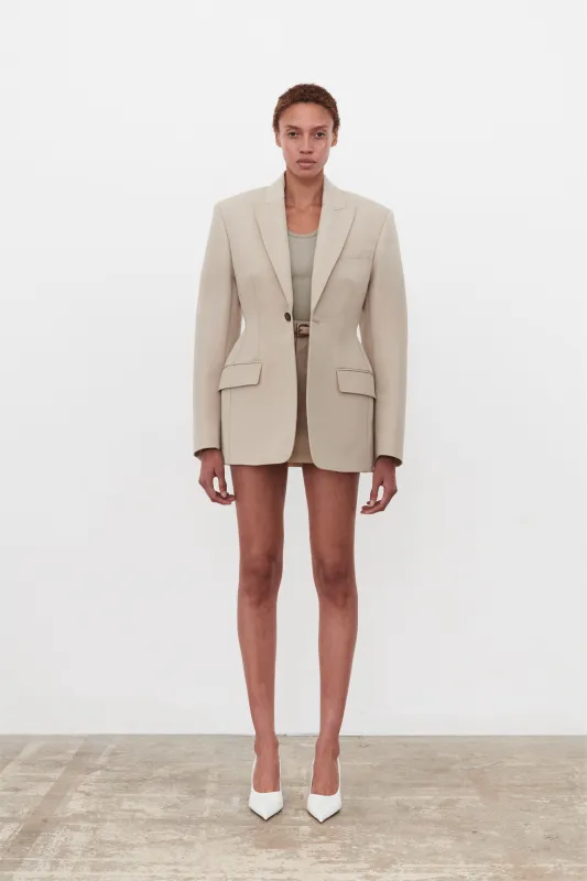 Drill Contour Blazer made by WARDROBE.NYC