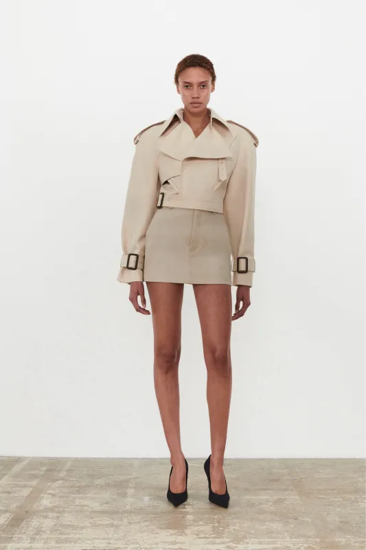 Drill Perfecto Trench made by WARDROBE.NYC