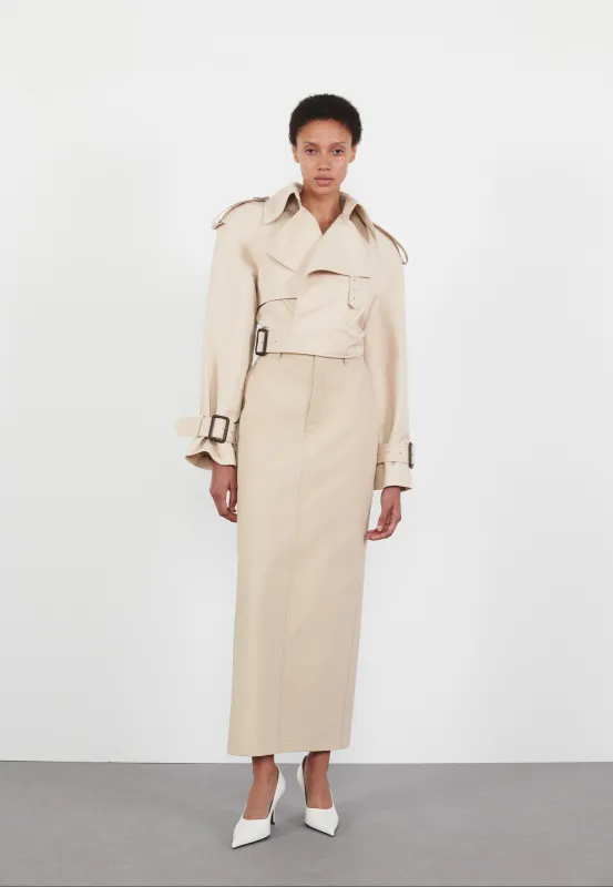 Drill Column Skirt made by WARDROBE.NYC