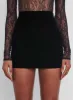 Velvet Mini Skirt sold by WARDROBE.NYC